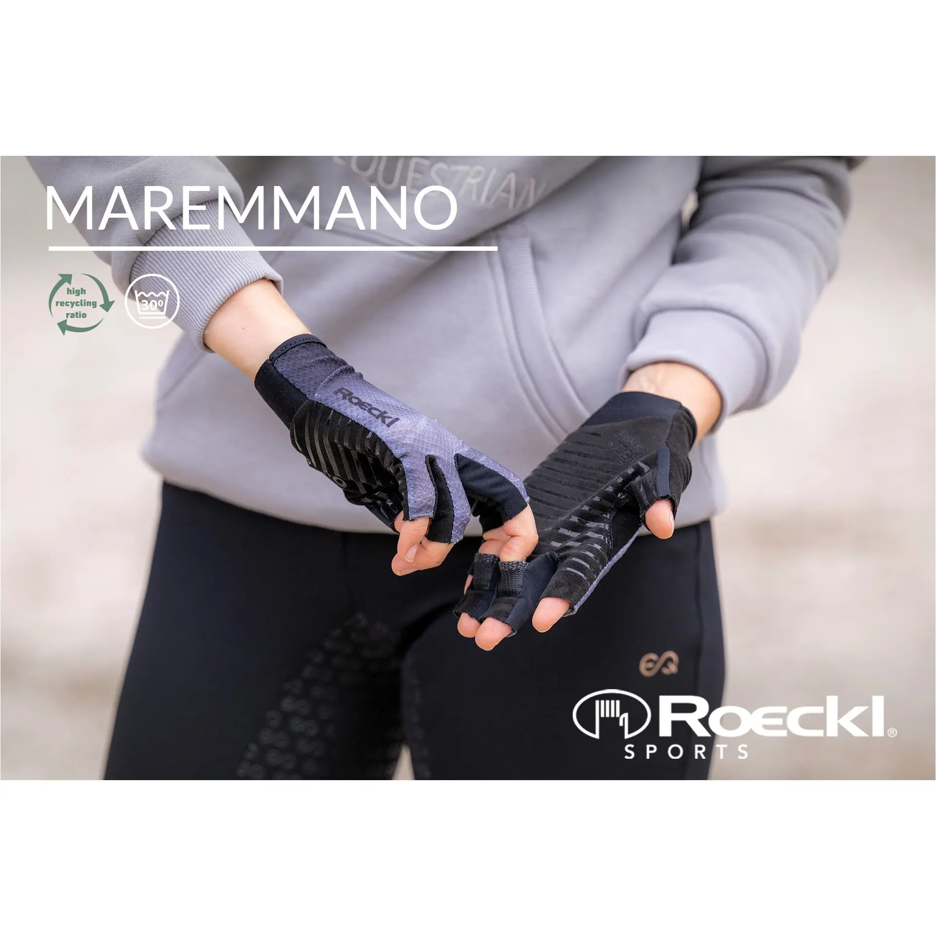 Reithandschuhe MAREMMANO dark shadow