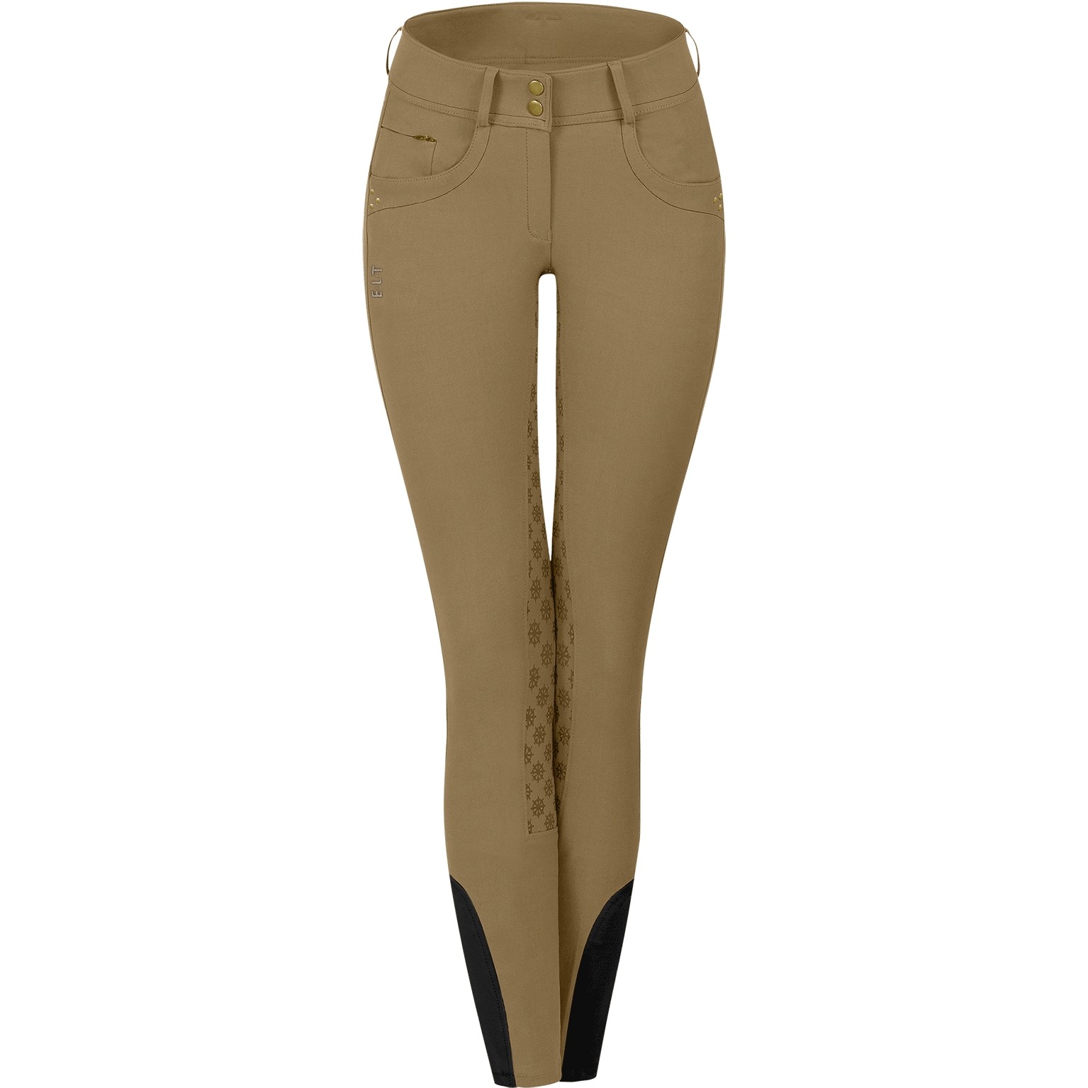 Winter Damen Reithose Silikon Vollbesatz CLAIRE camel