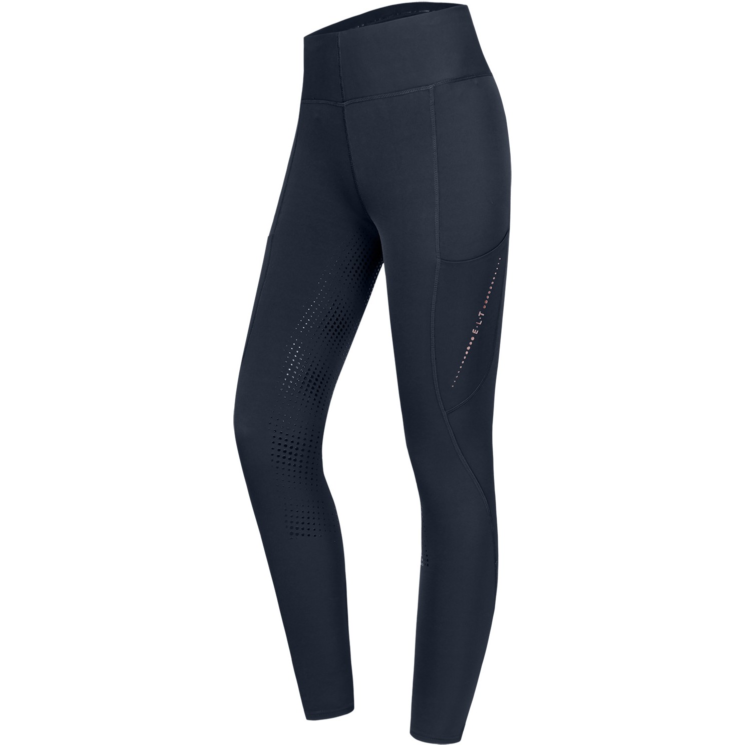 Damen Thermo-Reitleggings Silikon Vollbesatz MILLA tiefblau