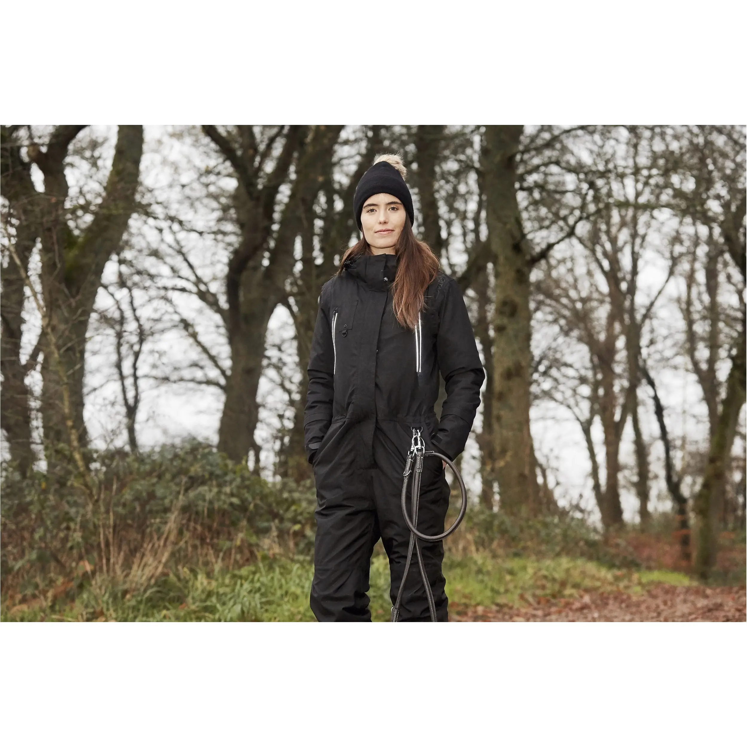 Damen Winter Jumpsuit TRAINER schwarz