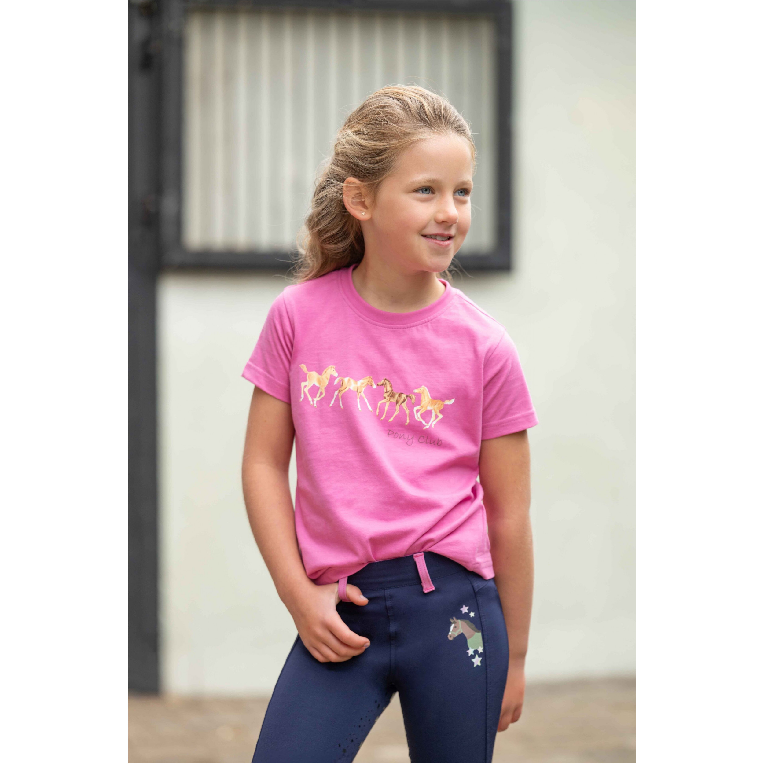 Kinder T-Shirt PONY CLUB pink