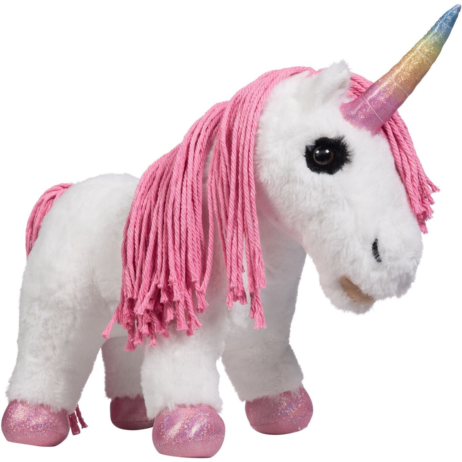 Kuscheltier Cuddle Pony UNICORN weiß