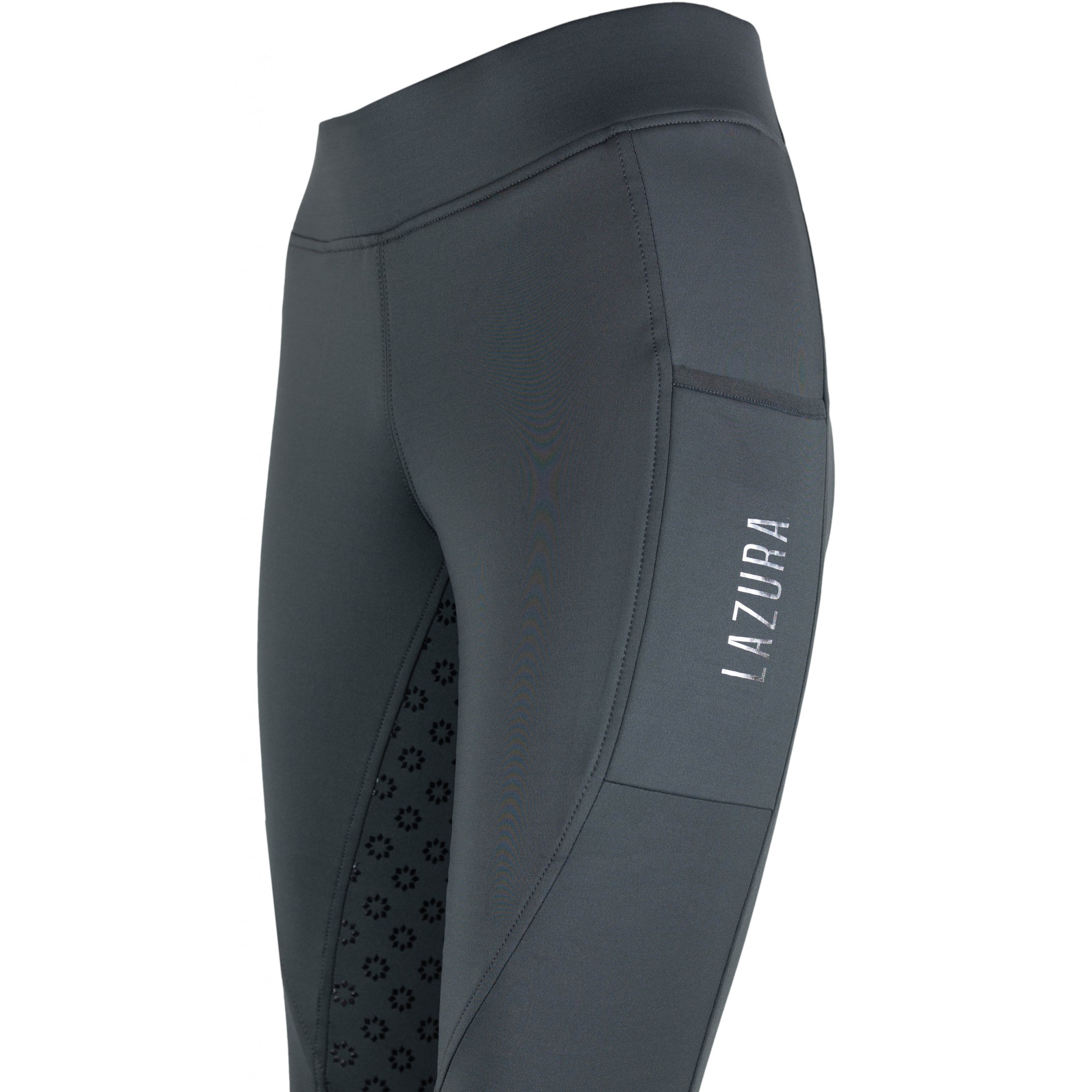 Winter Damen Reitleggings Silikon Vollbesatz THEA graphite