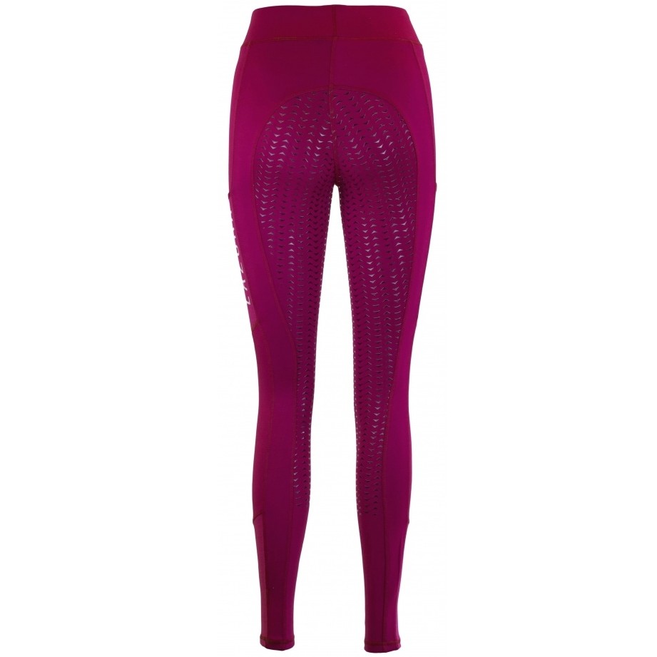 Damen Reitleggings Silikon Vollbesatz EMILIA cranberry