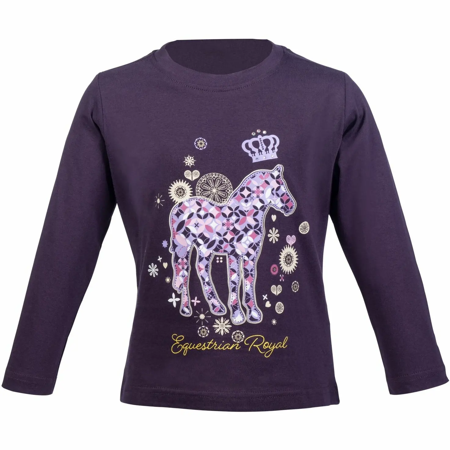 Kinder Langarmshirt LOLA dunkellila