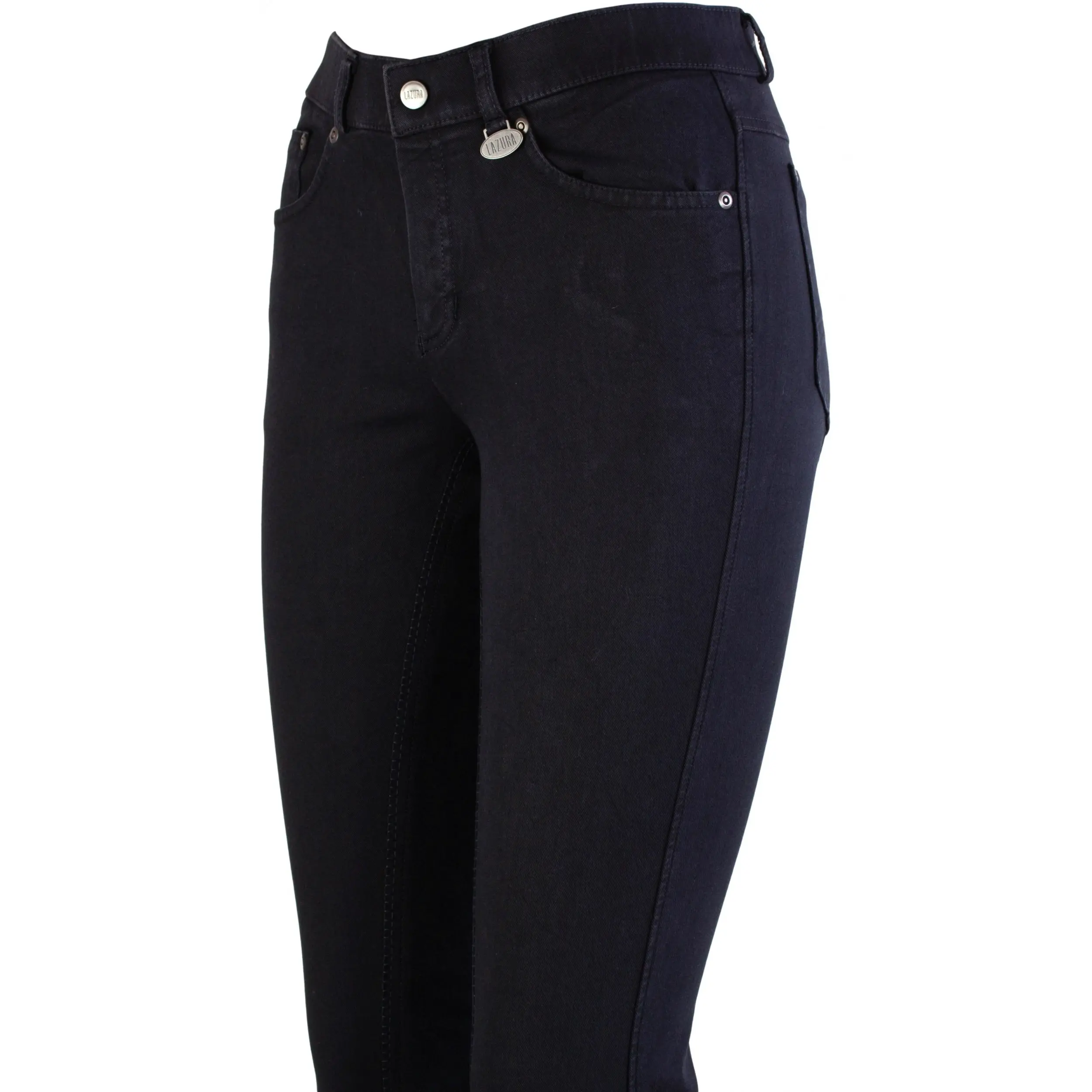 Damen Jodhpur Reithose Vollbesatz DINA Jeans schwarz