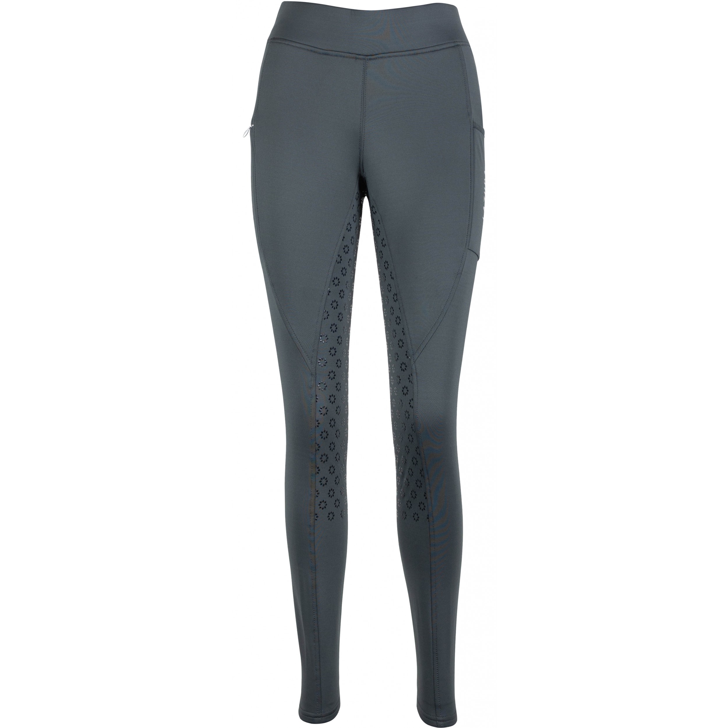 Winter Kinder Reitleggings Silikon Vollbesatz THEA graphite