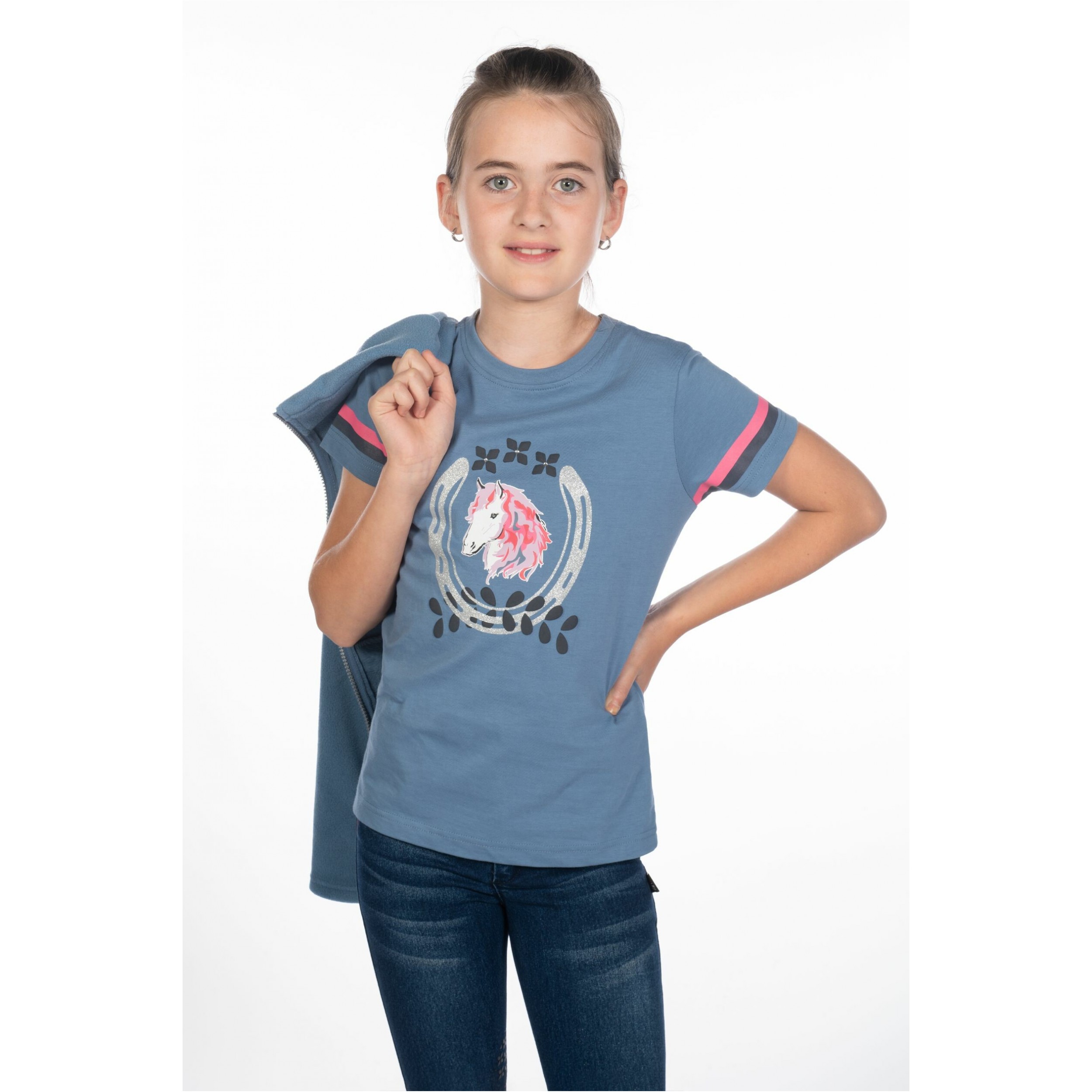 Kinder T-Shirt AYMEE rauchblau