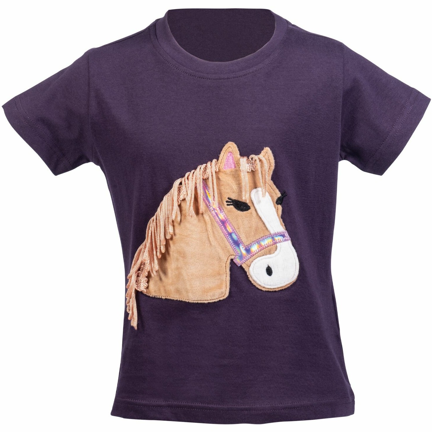 Kinder T-Shirt LOLA FLUFFY dunkellila