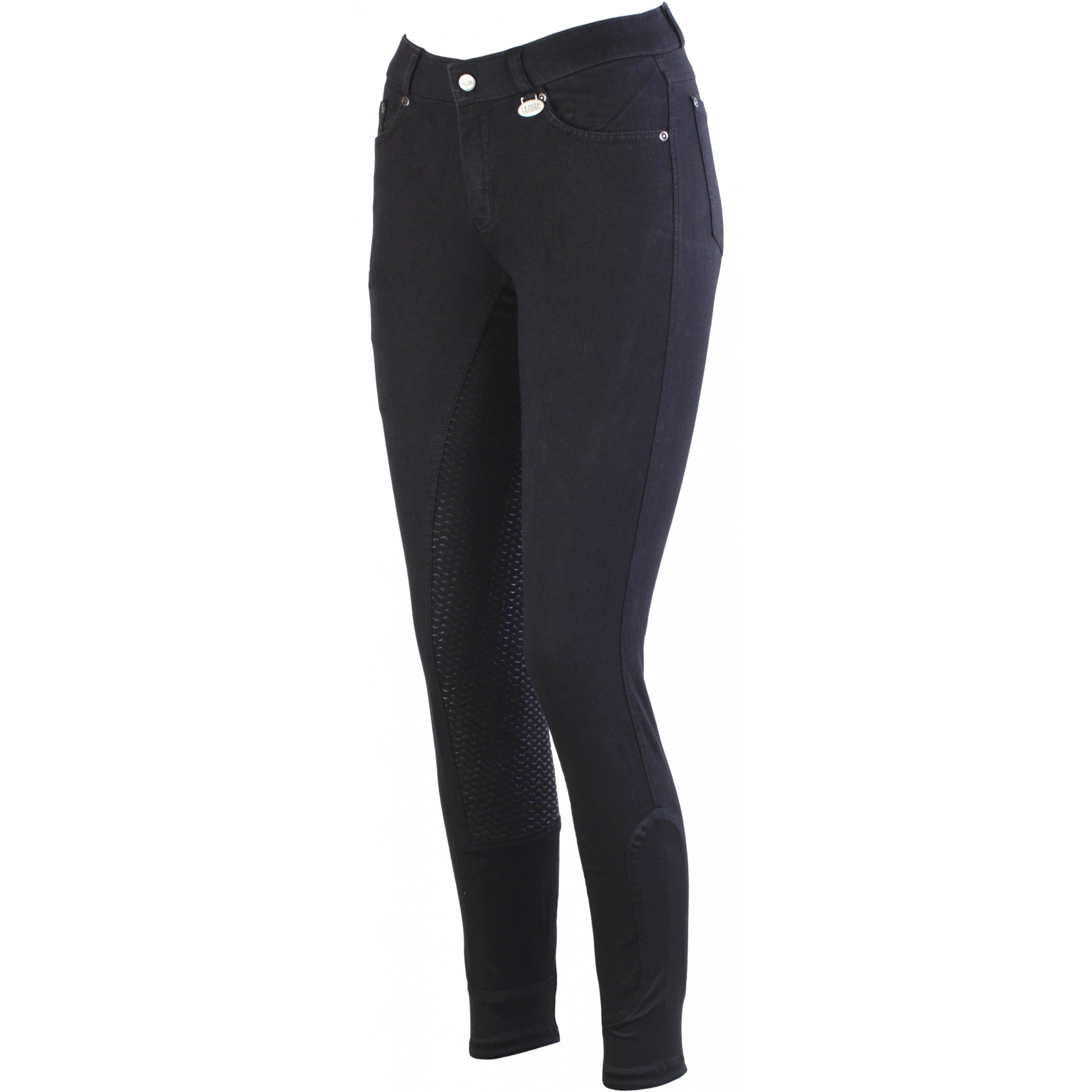 Damen Reithose Silikon Vollbesatz DORA Jeans schwarz