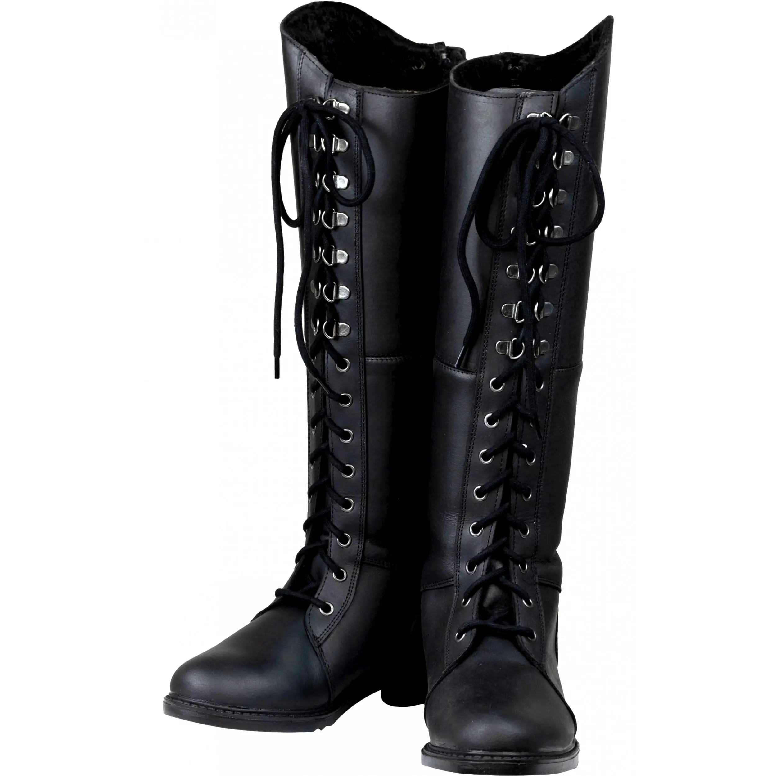 Winter Damen Reitstiefel PERTH Echtleder schwarz