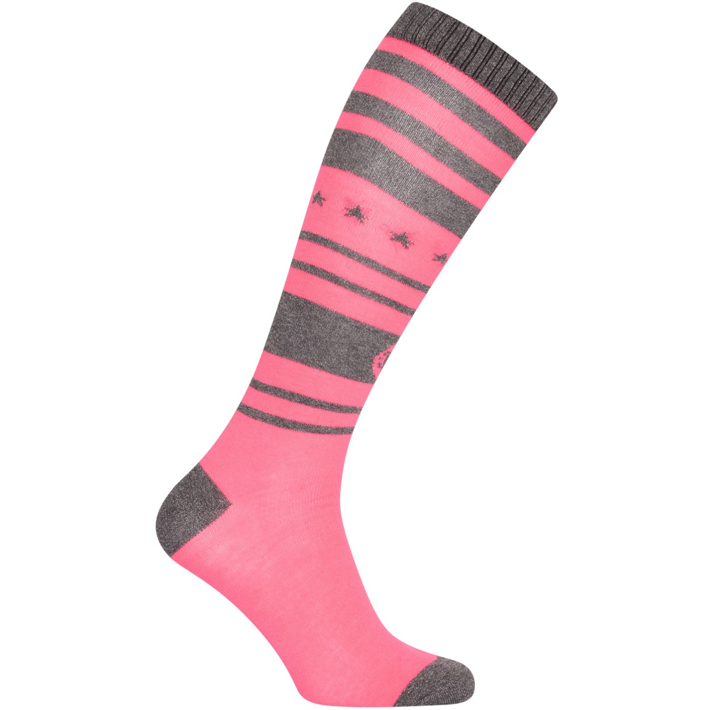 Damen Reitsocken IRHColorful Star knockout pink