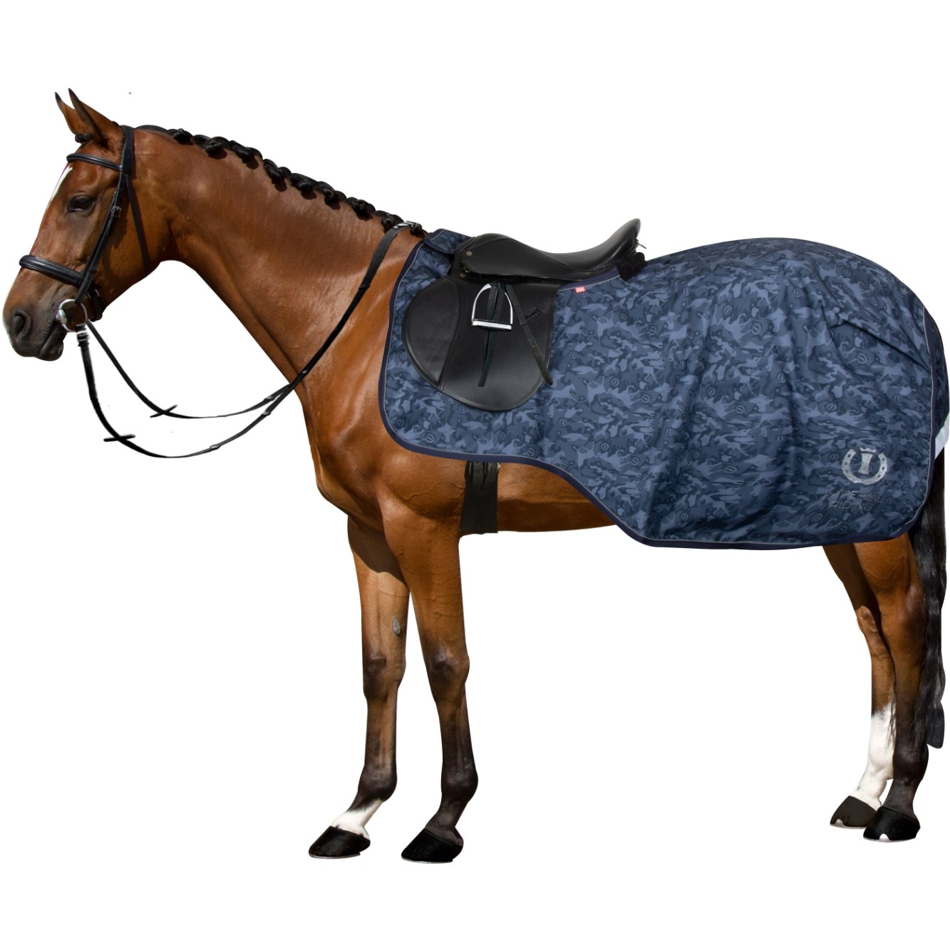 Ausreitdecke IRHSuper-dry Hide & Ride navy