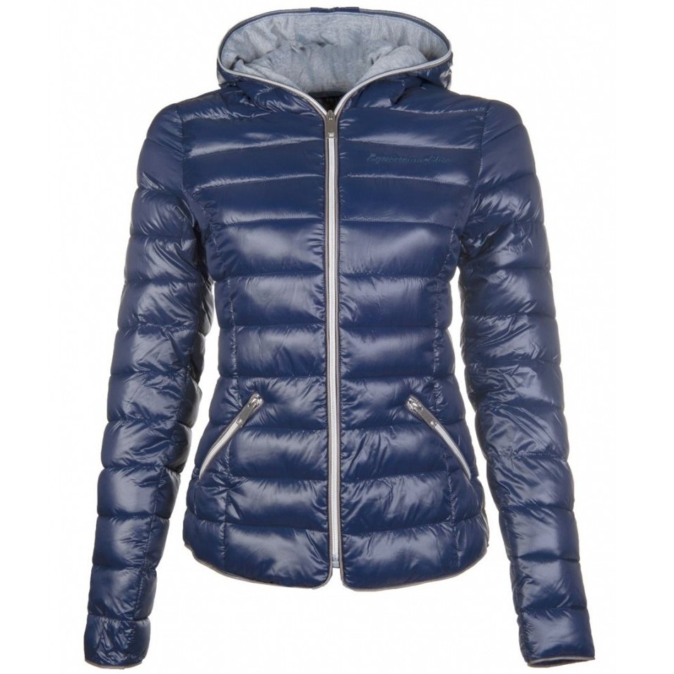 Damen Steppjacke ELLA SHINE dunkelblau