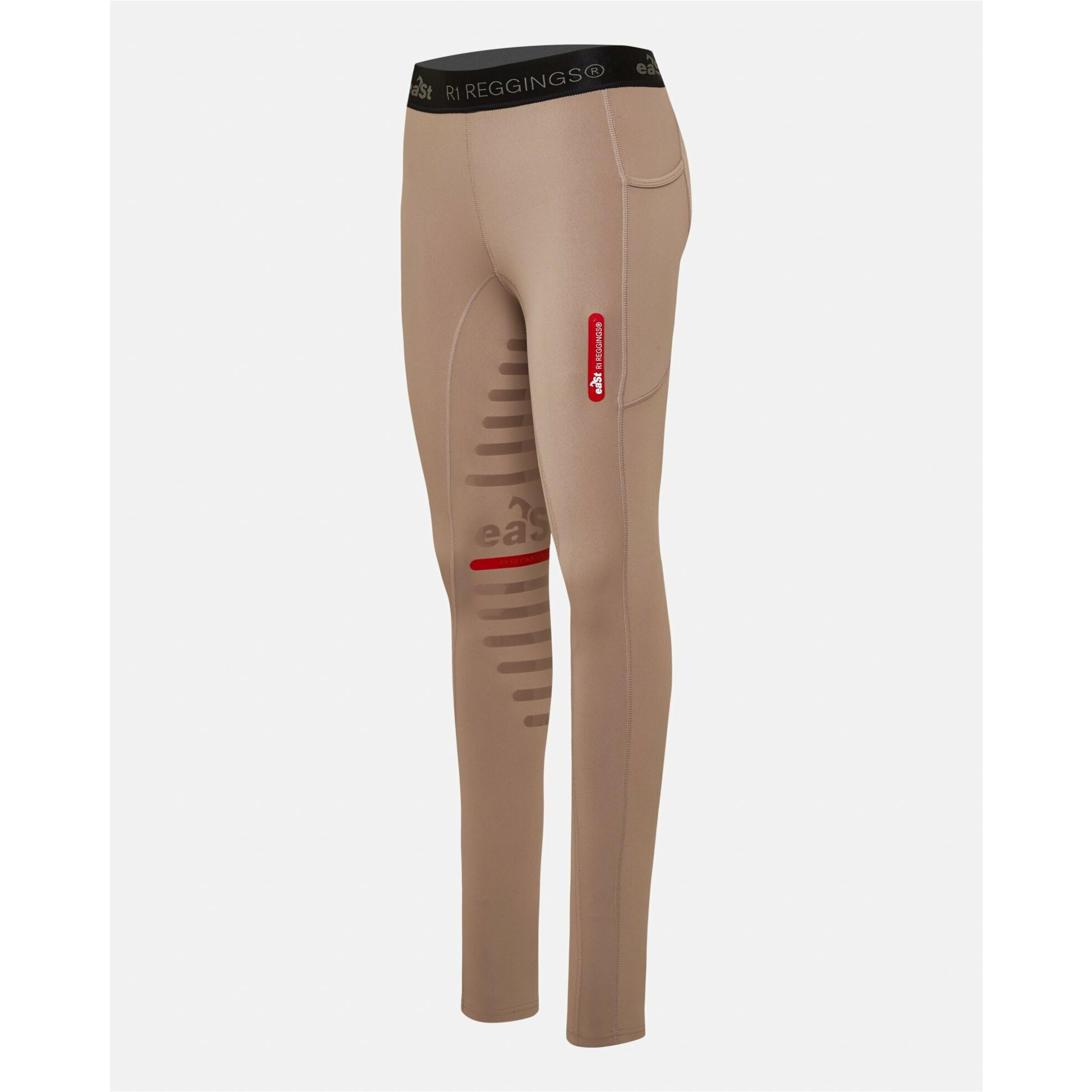 Damen Reitleggings Silikon Halbbesatz REGGINGS R1 driftwood