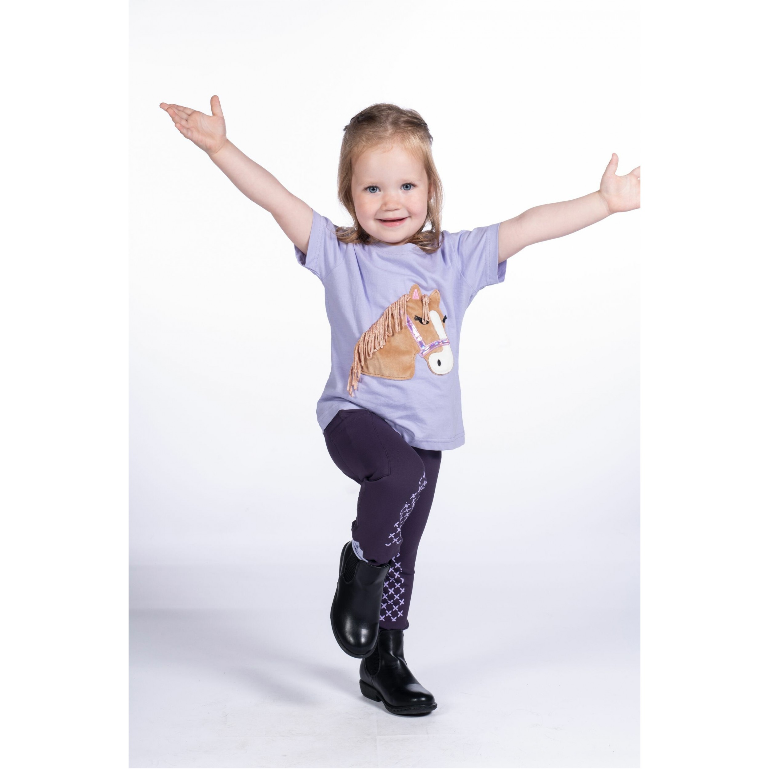 Kinder T-Shirt LOLA FLUFFY lavendel