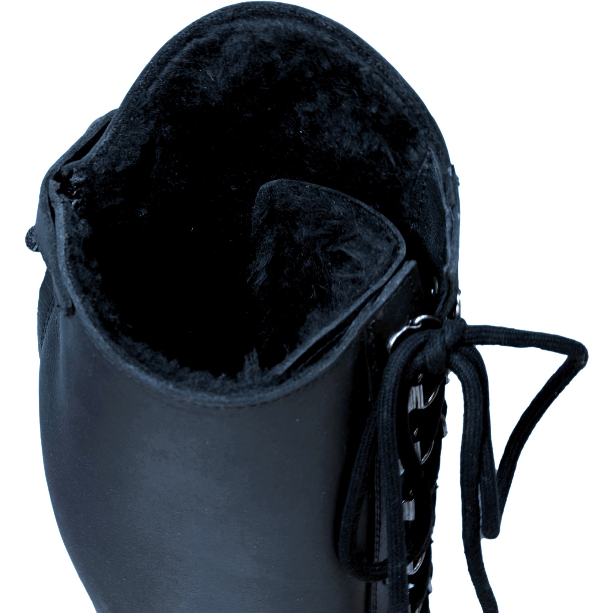 Winter Damen Reitstiefel PERTH Echtleder schwarz