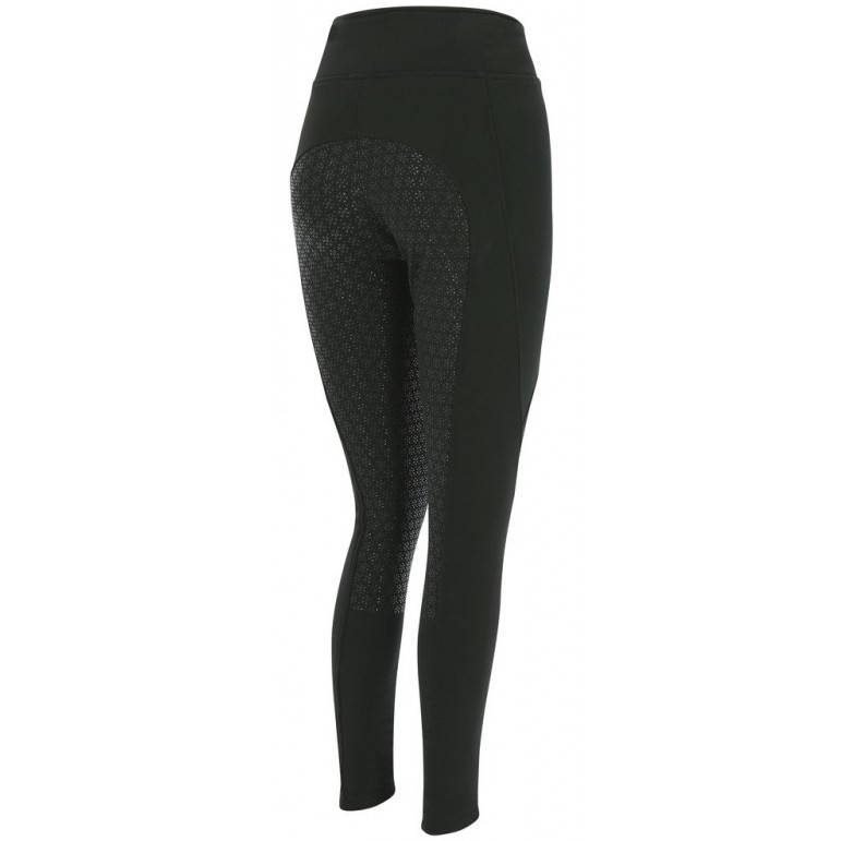 Winter Damen Reitleggings Silikon Vollbesatz DOLOMYT schwarz