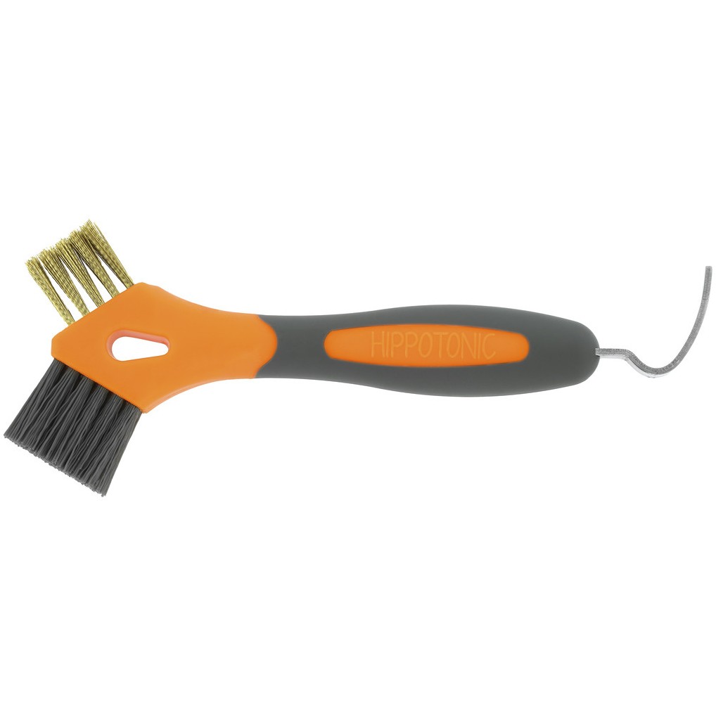 Metallhufkratzer Bürste 3-in-1 orange