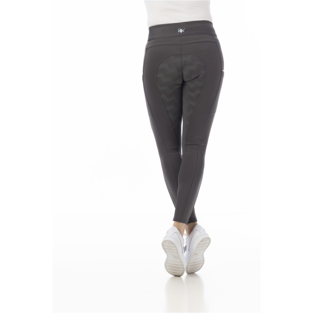 Kinder Reitleggings Silikon Vollbesatz AGADIR grau