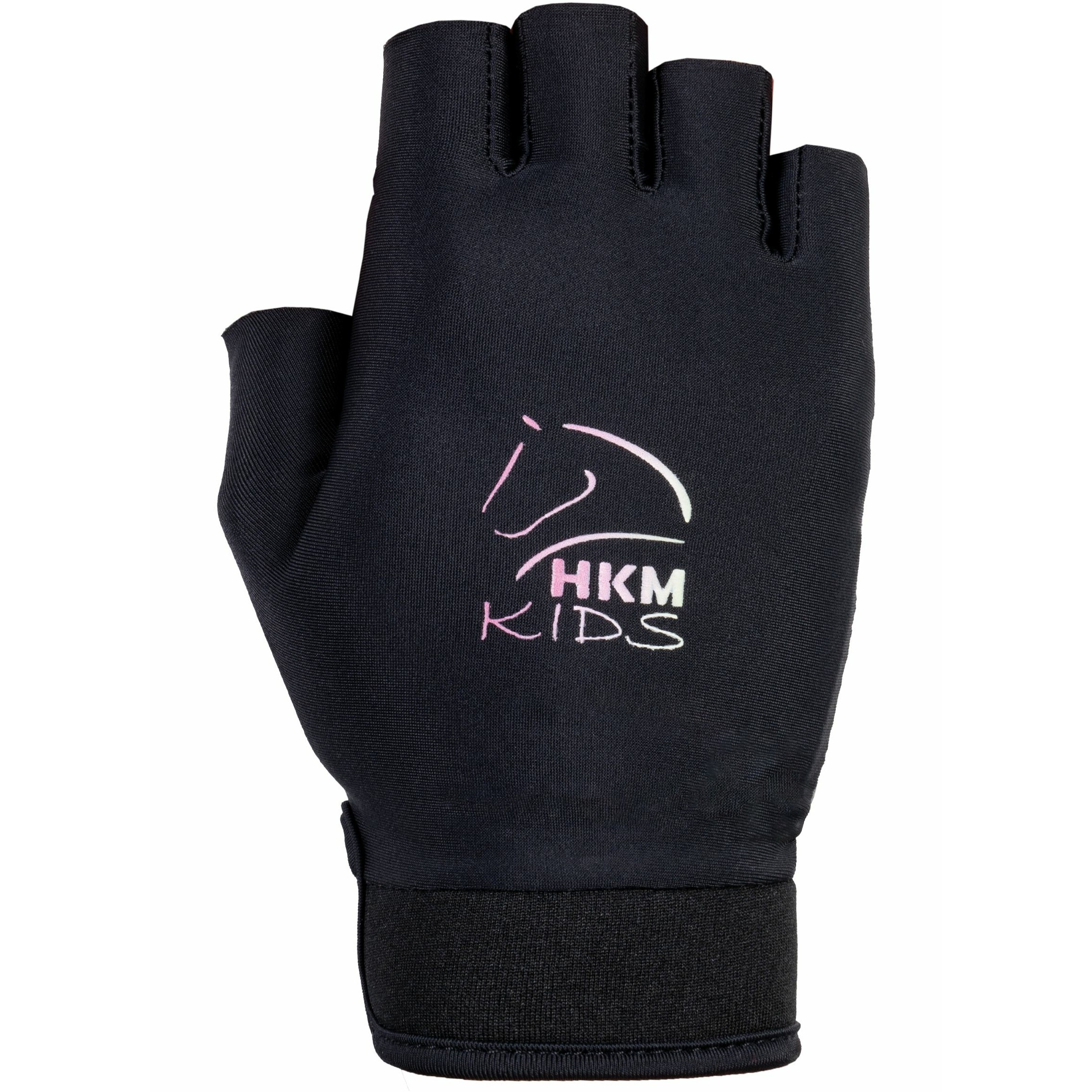 Kinder Handschuhe HOBBY HORSING schwarz/grau