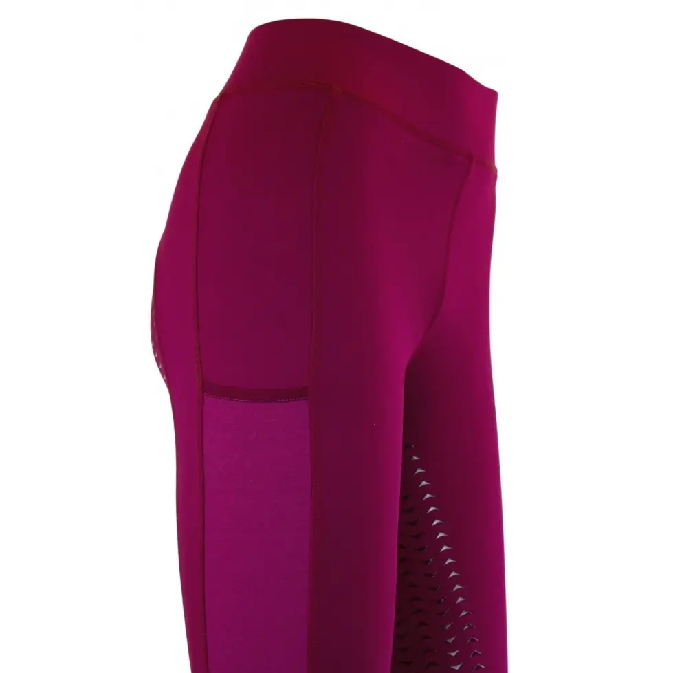 Damen Reitleggings Silikon Vollbesatz EMILIA cranberry