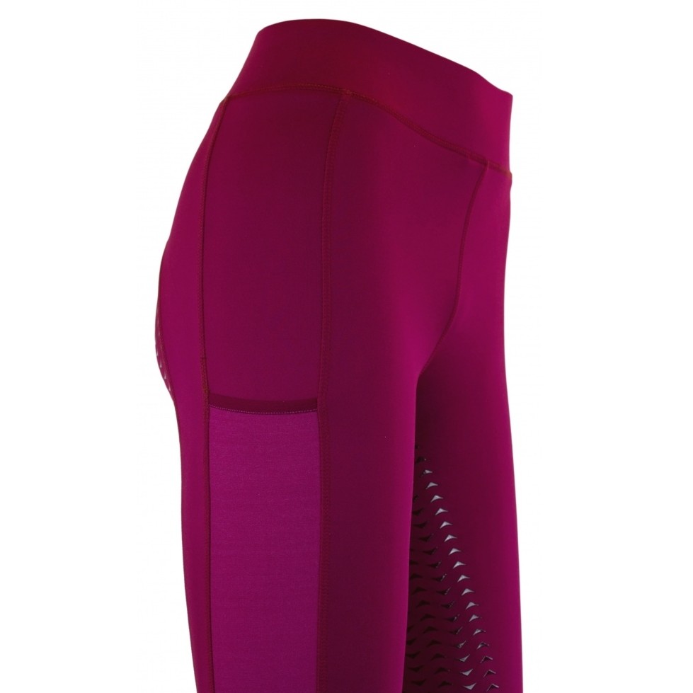 Damen Reitleggings Silikon Vollbesatz EMILIA cranberry