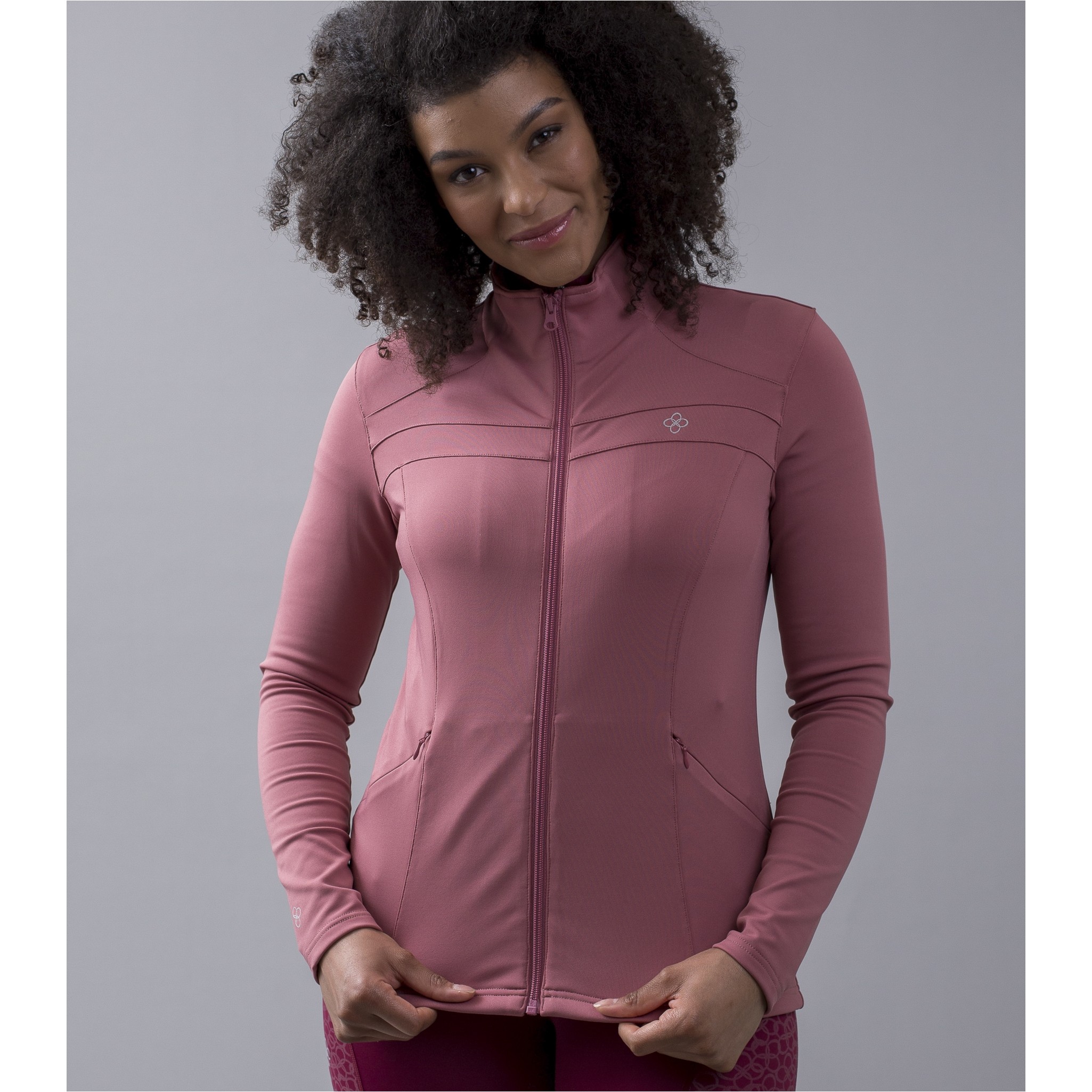 Damen Sweatjacke KLOlea Earth pink rose deco