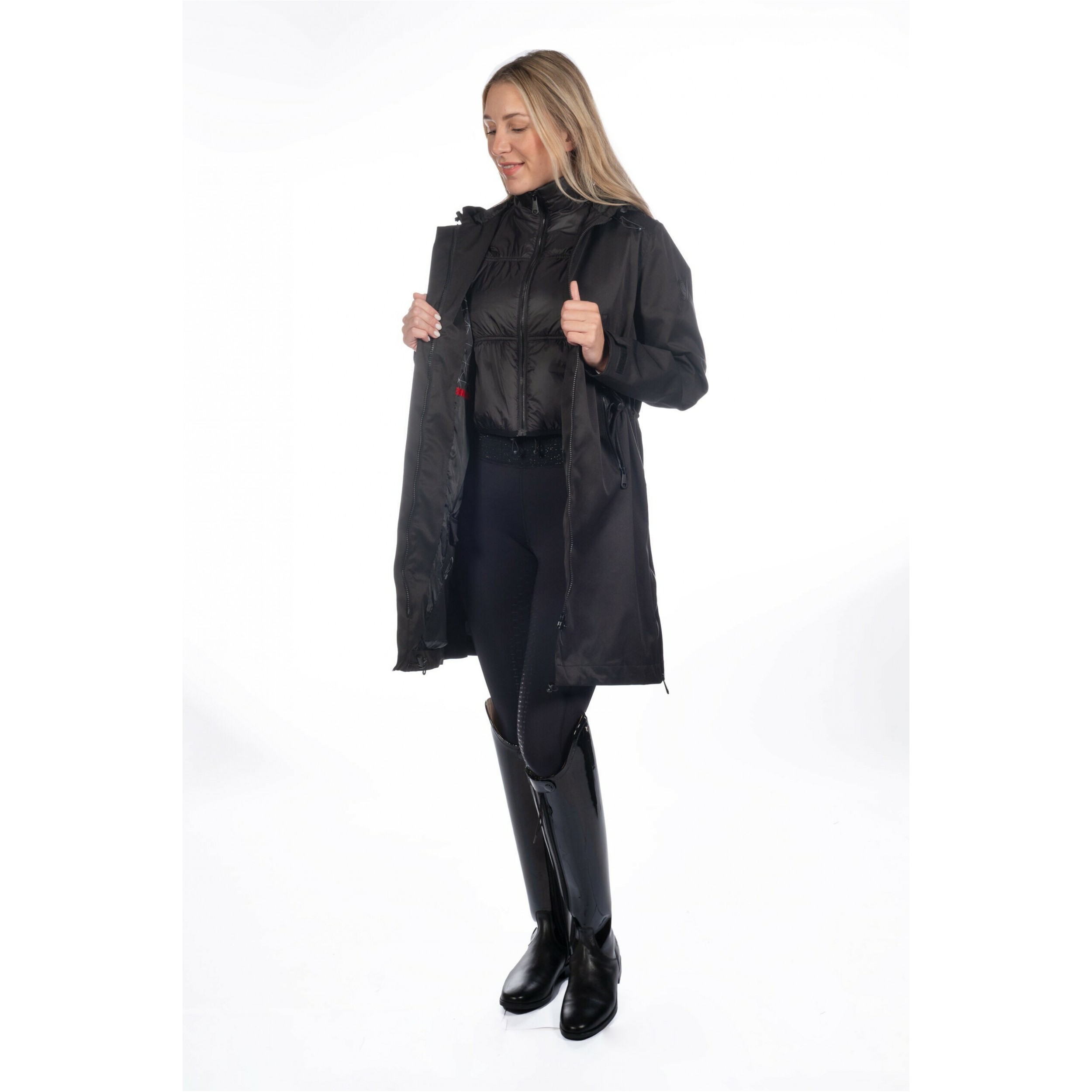 Damen Parka 2 in 1 ALPINE schwarz