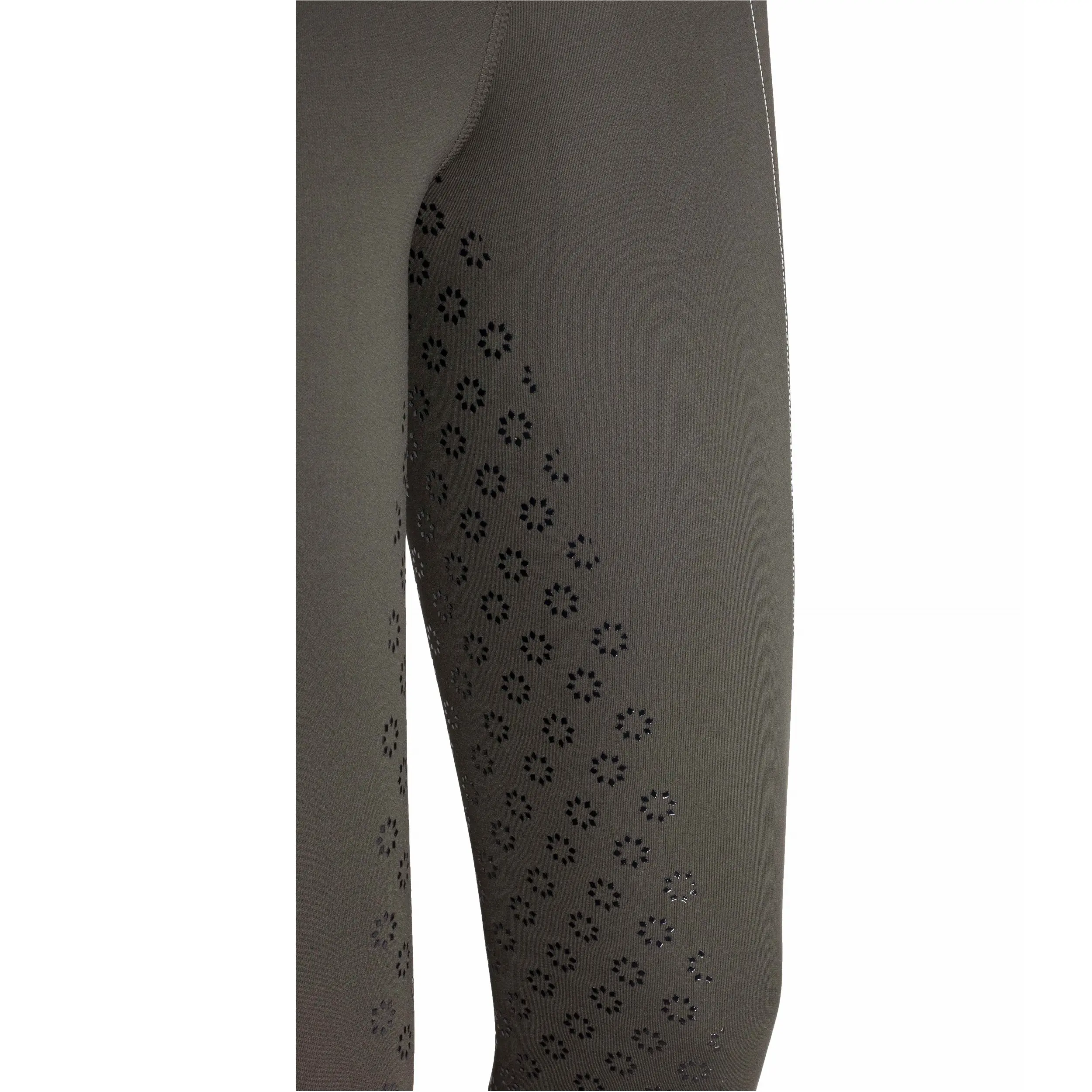 Winter Kinder Reitleggings Silikon Vollbesatz LISA braun