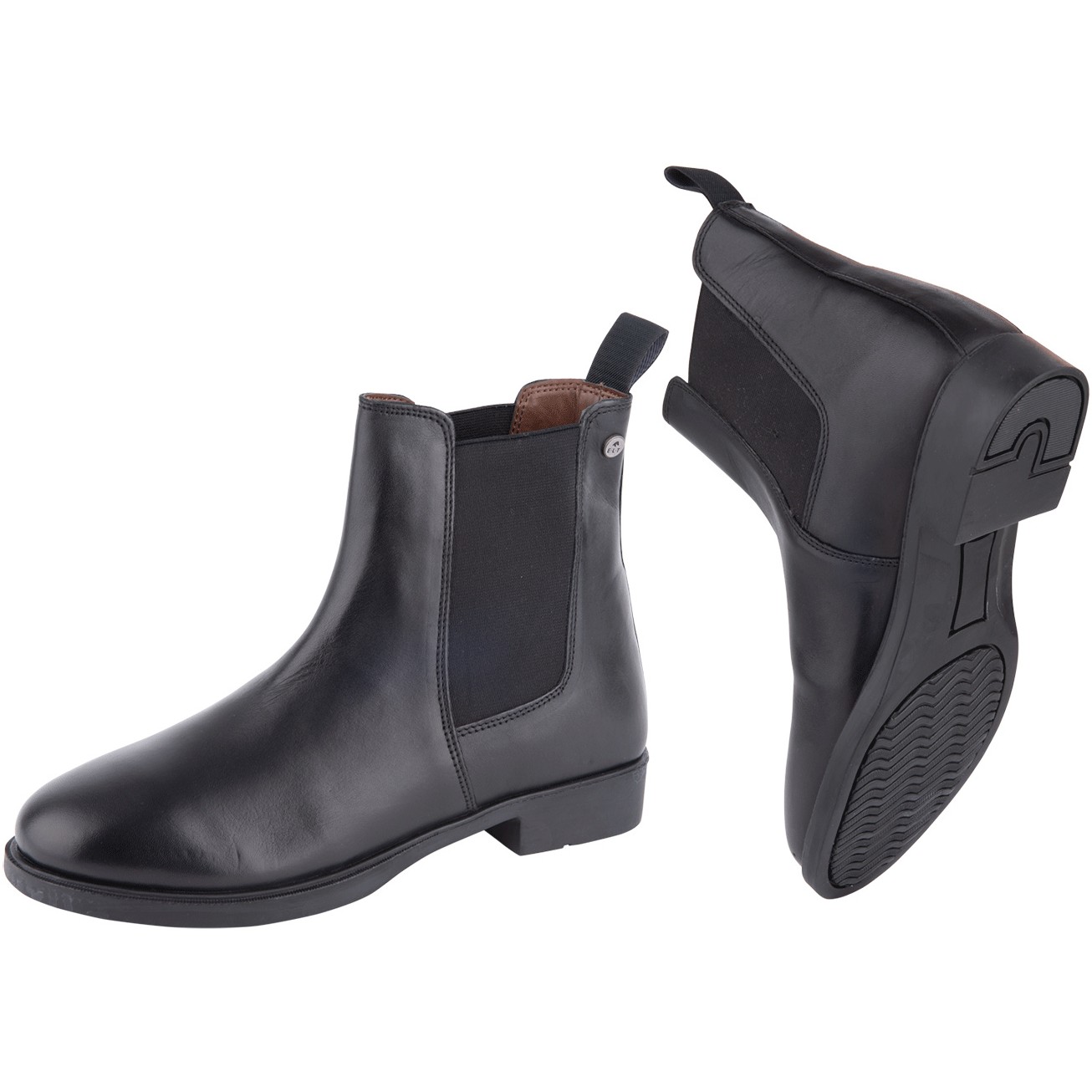 Kinder Jodhpur Reitstiefelette CLASSIC Leder schwarz