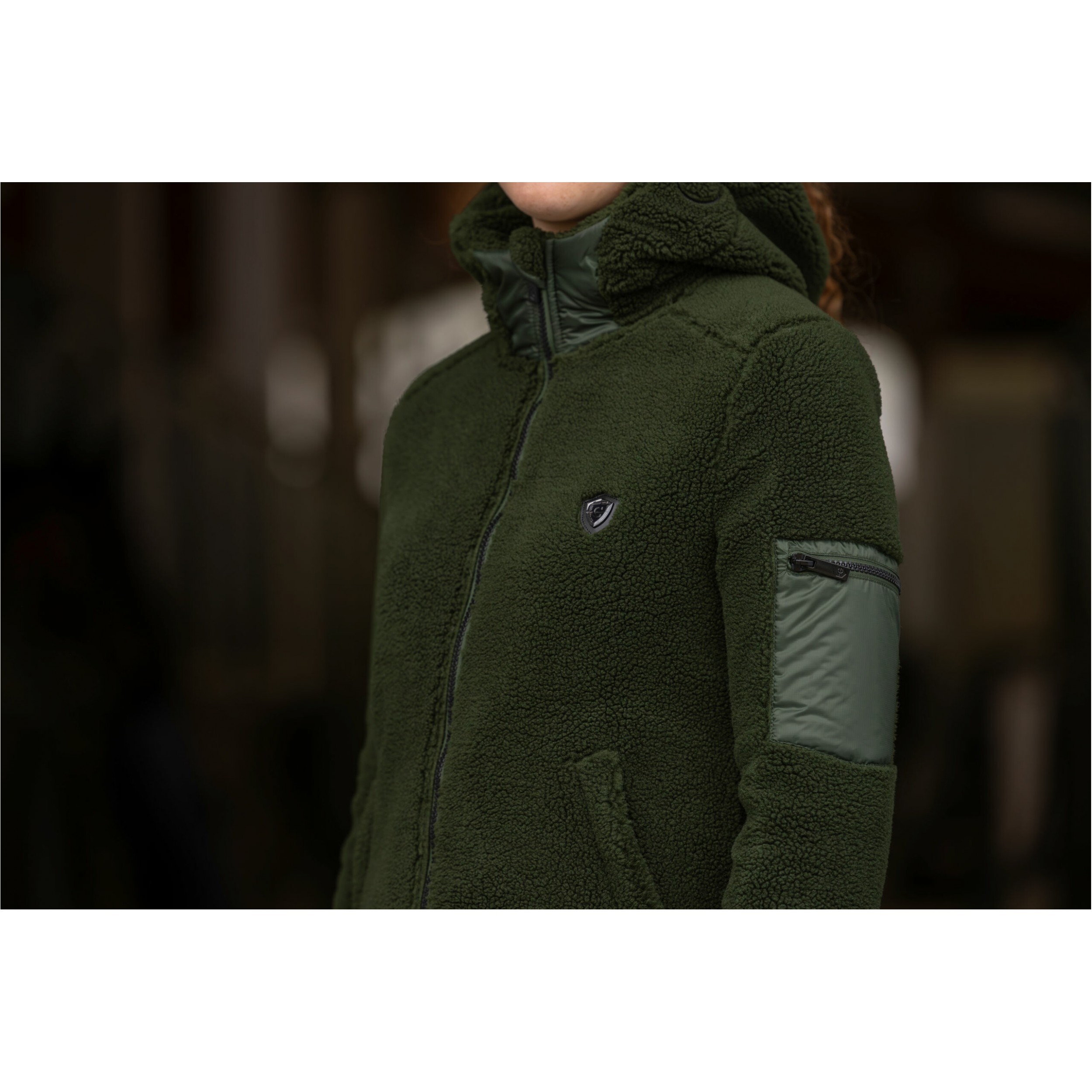 Damen Hoodyjacke H/W24 opal green