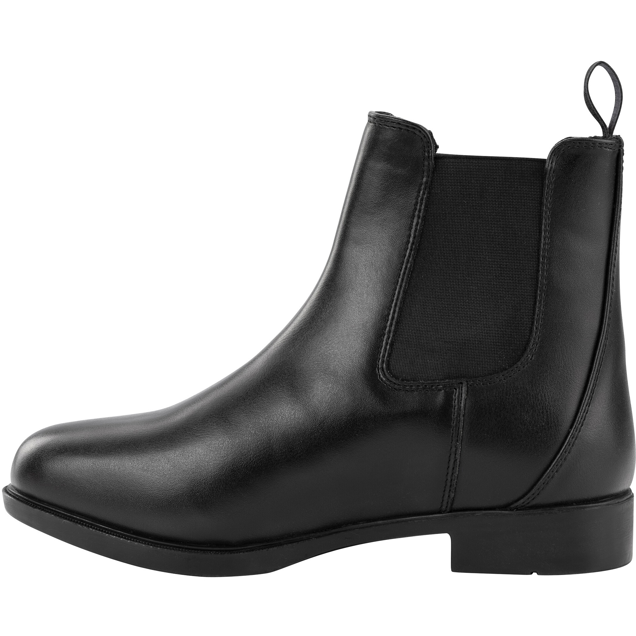 Winter Jodhpur Reitstiefeletten Kunstleder schwarz