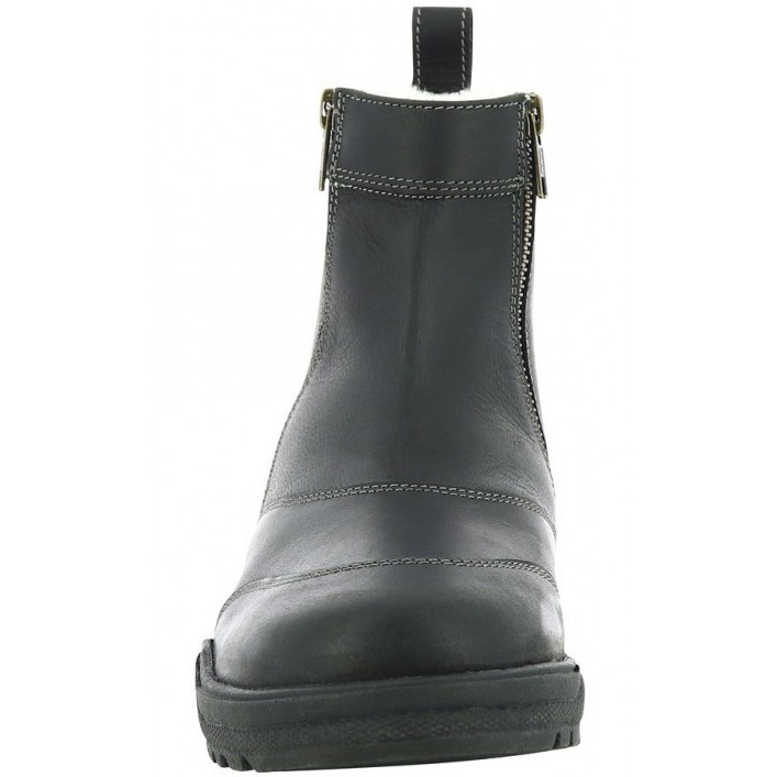 Winter Stallschuhe ZIPPER schwarz