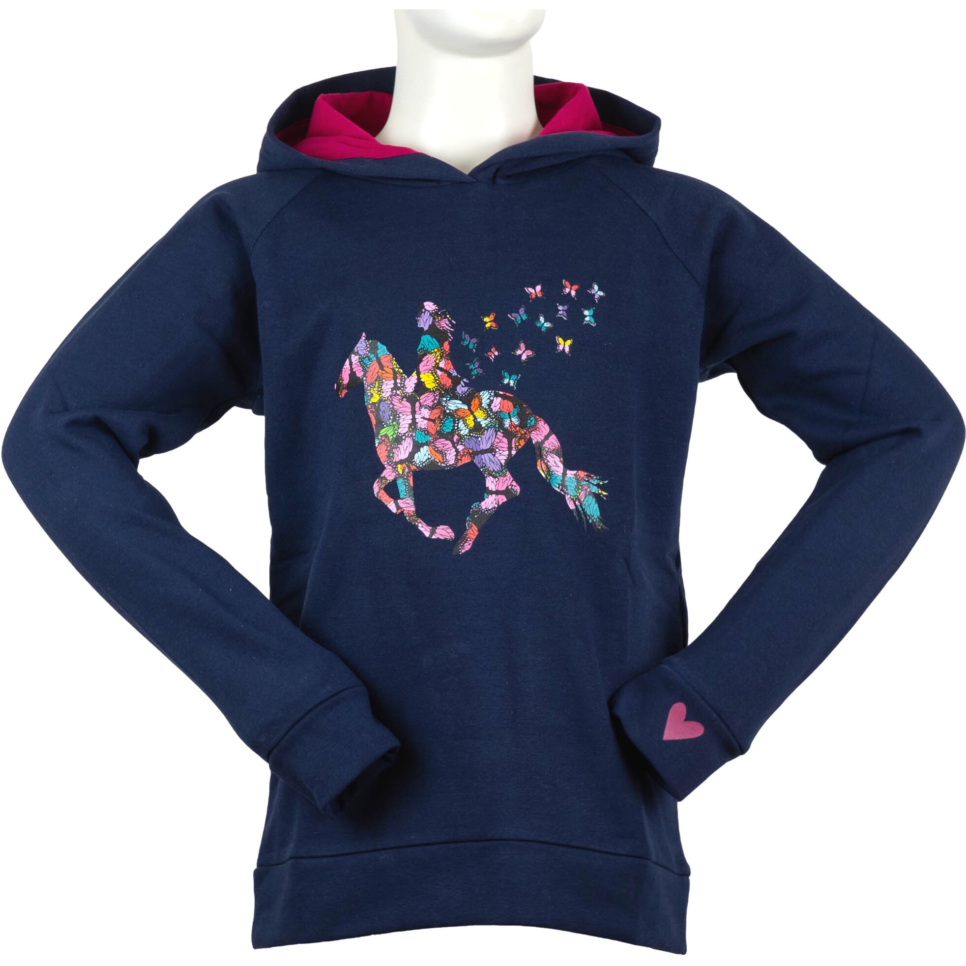 Kinder Hoody BUTTERFLY dunkelblau