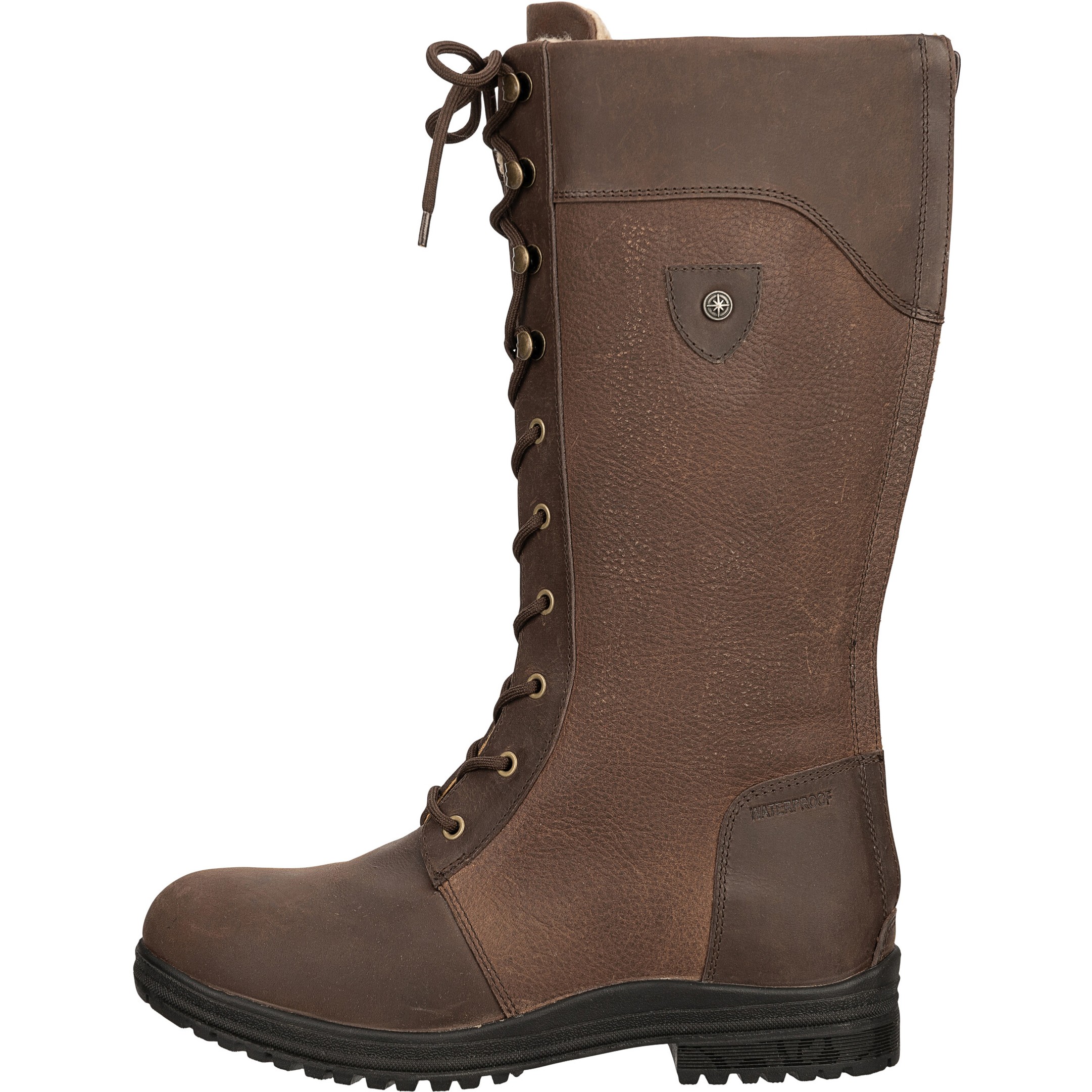 Winter Damen Reitstiefel GALWAY Echtleder waxy brown