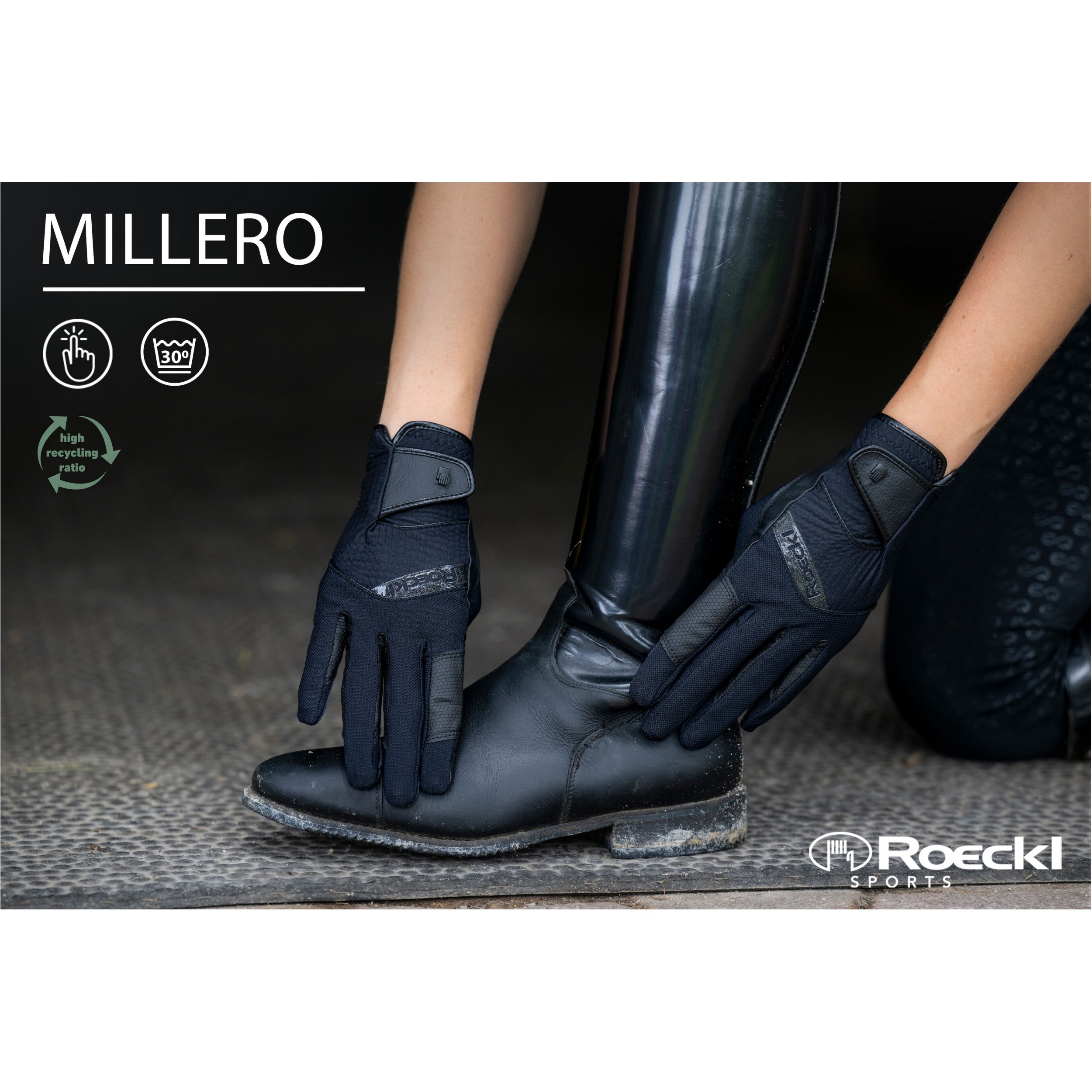 Reithandschuhe MILLERO schwarz