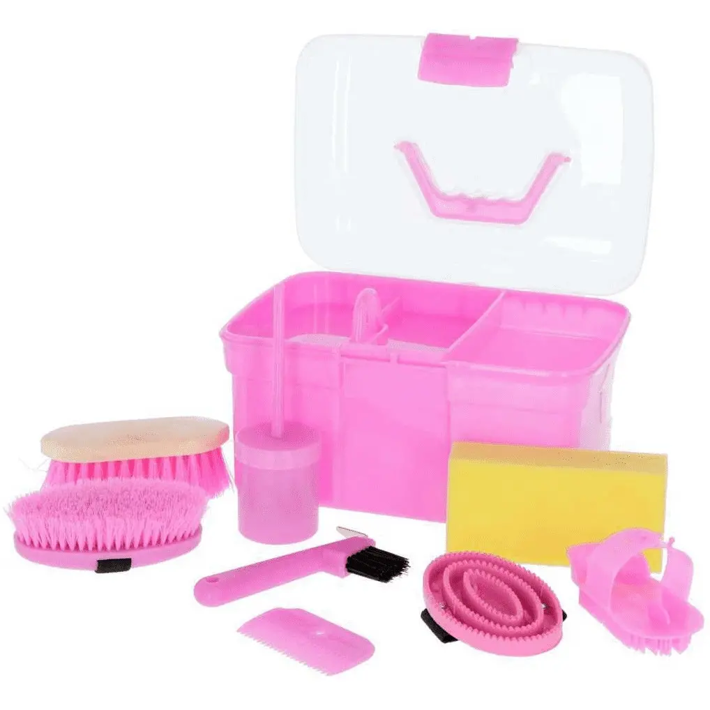 Kinder Putzbox (8-teilig) rosa