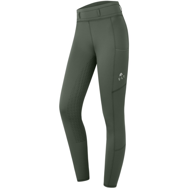 Damen Reitleggings Silikon Vollbesatz ELLA khaki