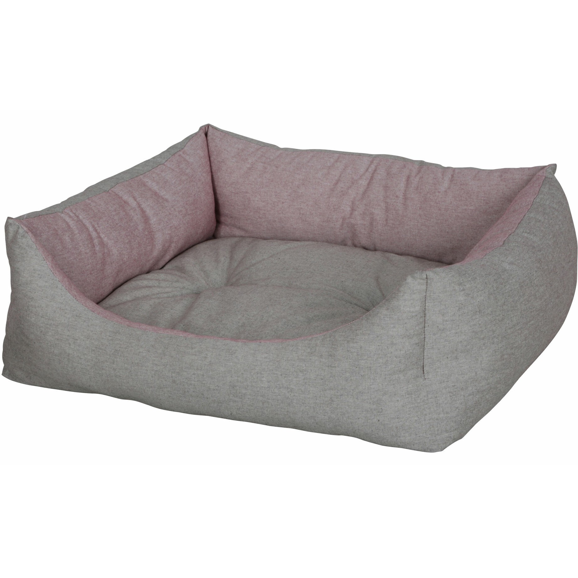 Kuschelbett GOLDEN rot/braun