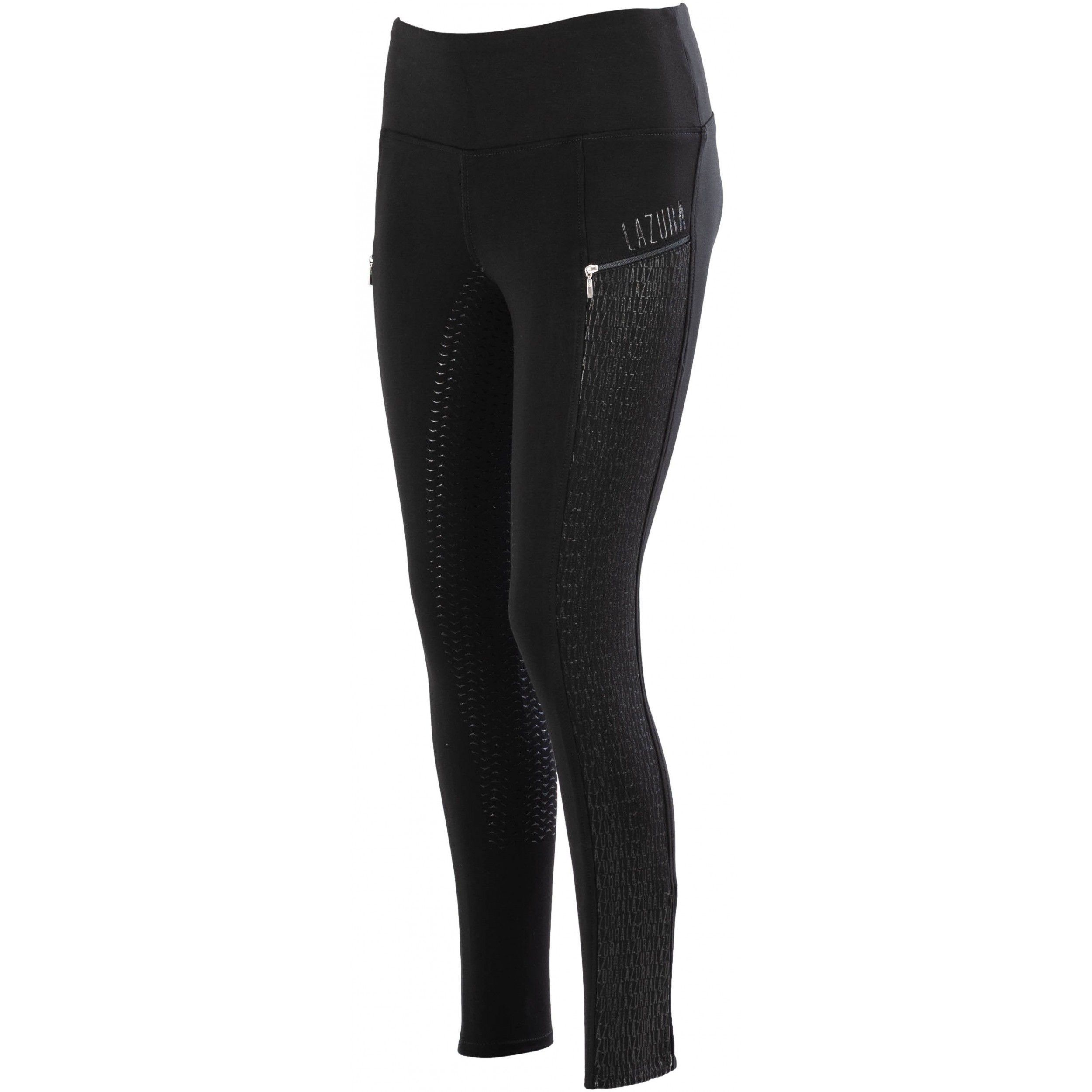 Damen Reitleggings Silikon Vollbesatz DIANA schwarz