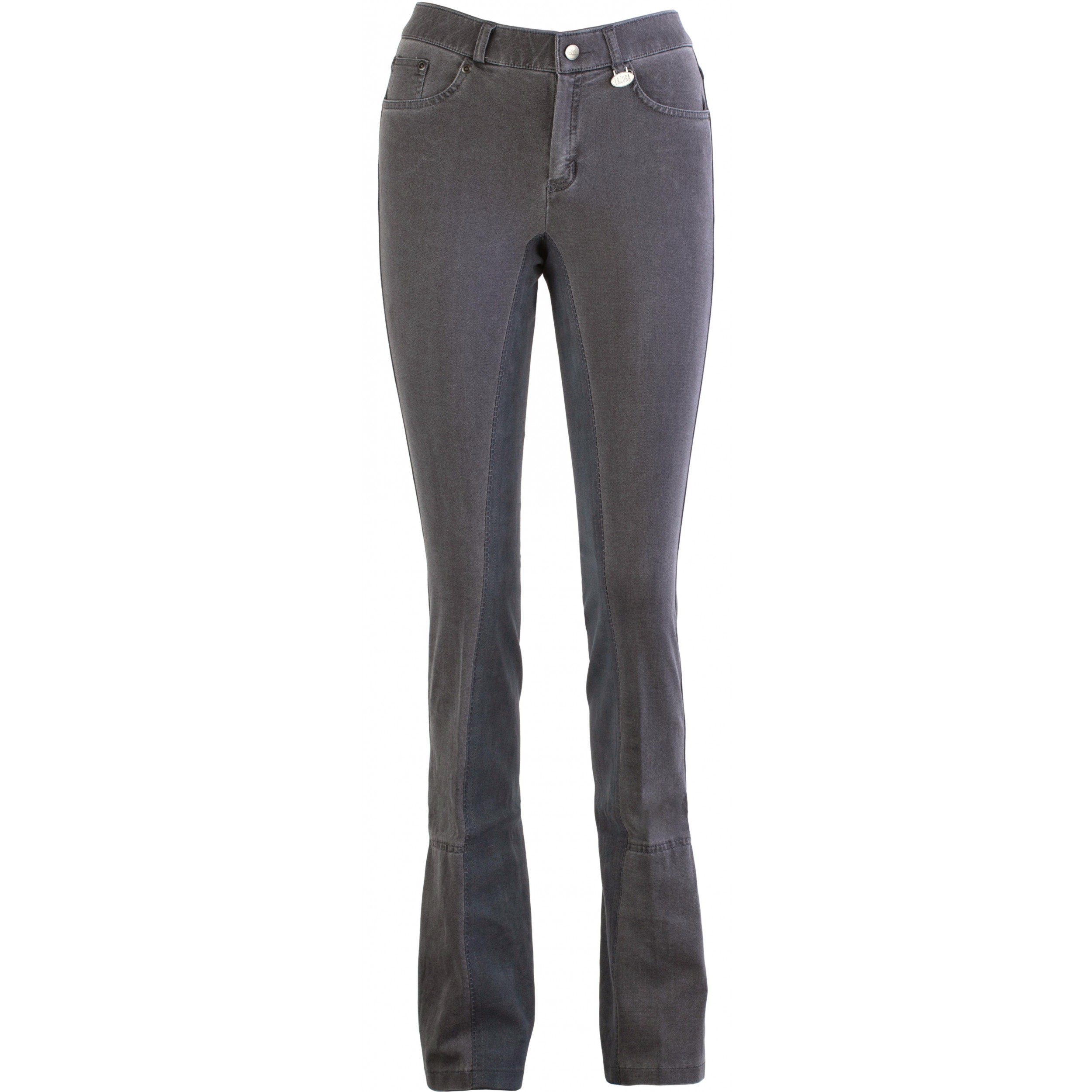 Damen Jodhpur Reithose Vollbesatz DINA Jeans hellgrau/asphalt 