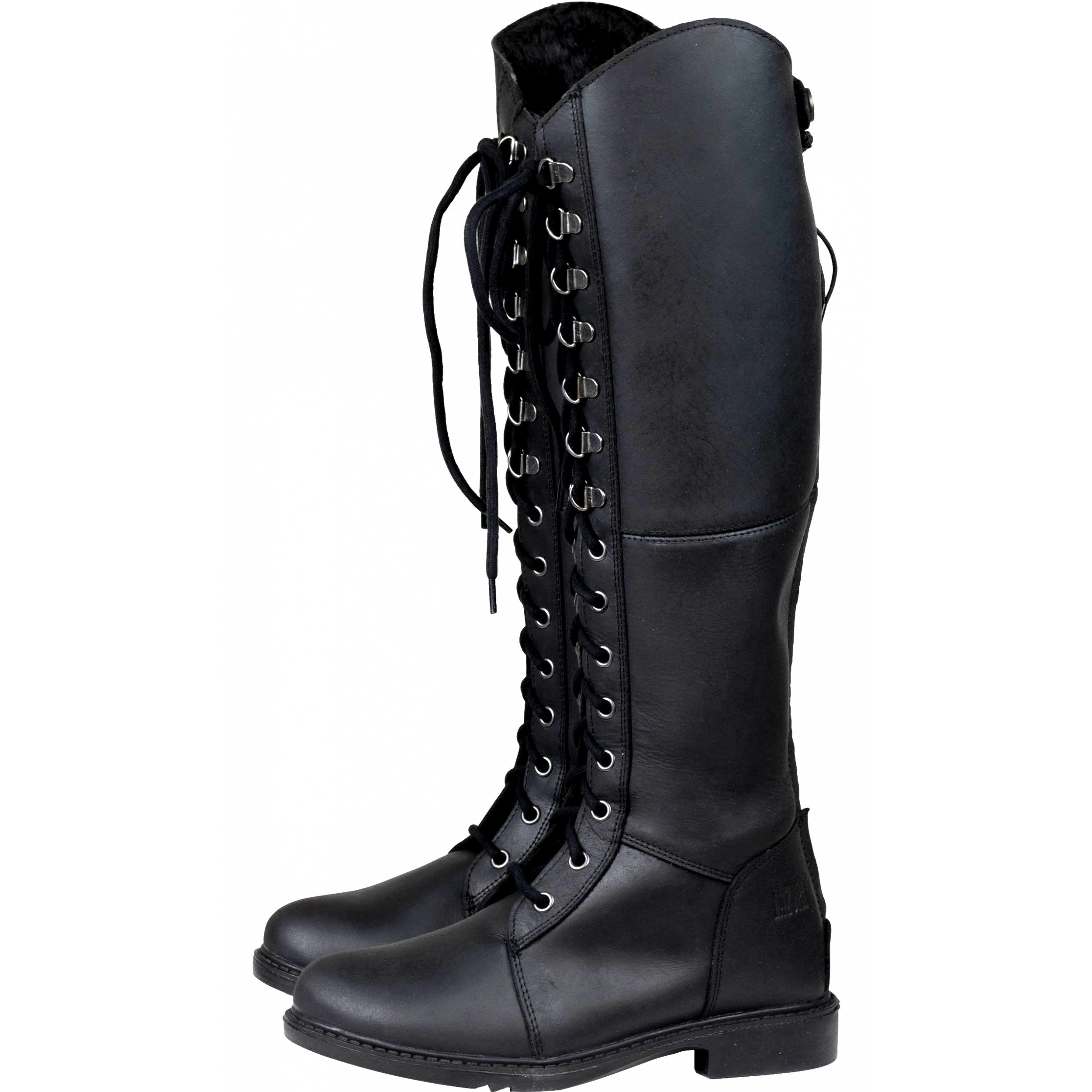 Winter Damen Reitstiefel PERTH Echtleder schwarz