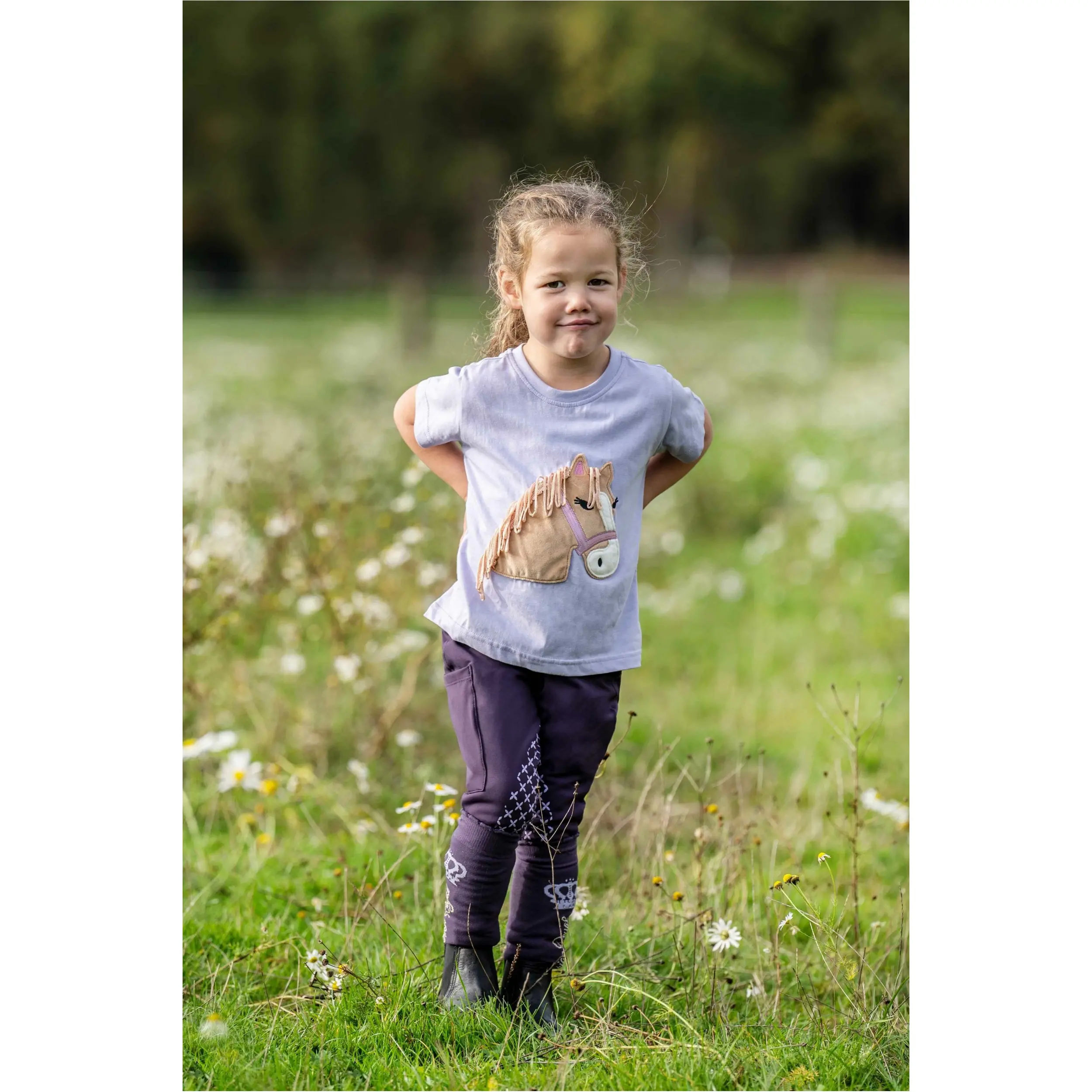 Kinder T-Shirt LOLA FLUFFY lavendel