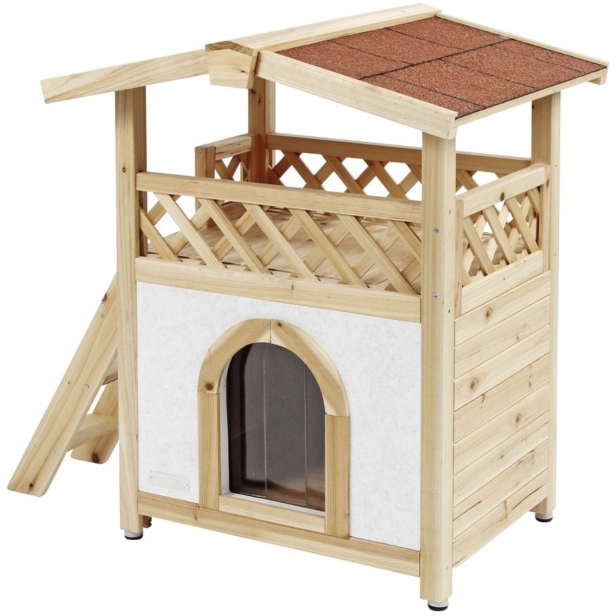 Katzenhaus TYROL ALPIN outdoor natur 88x57x77cm 