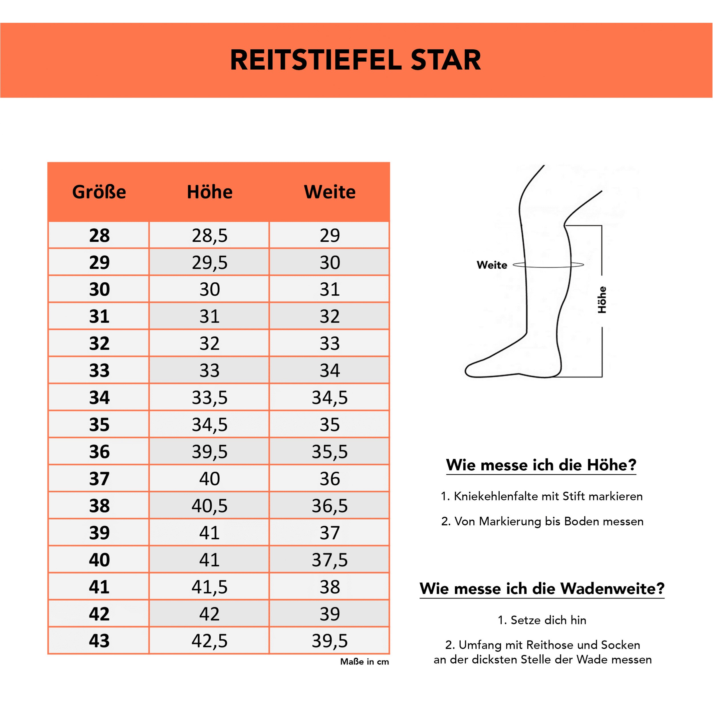 Reitstiefel STAR schwarz