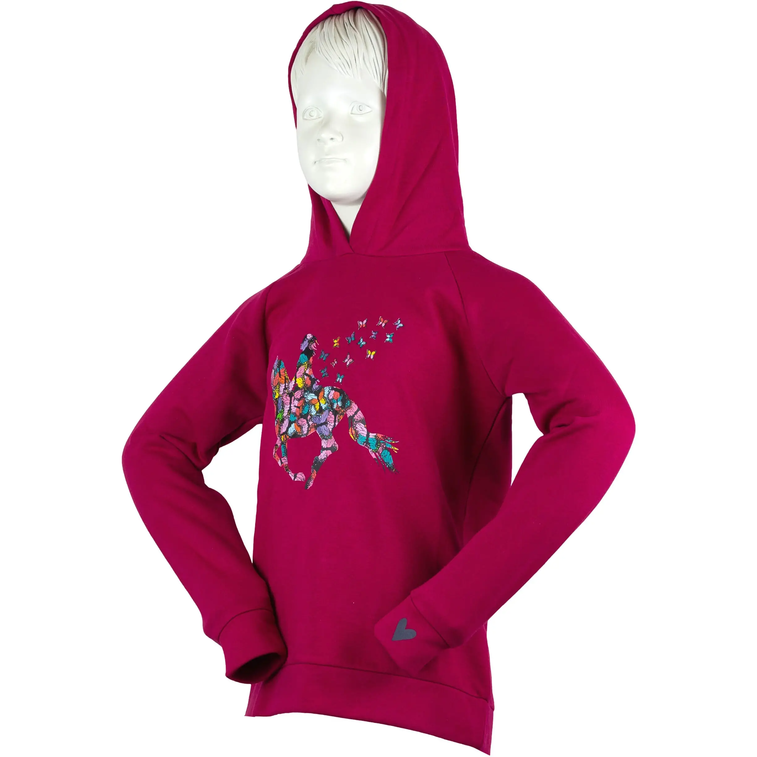 Kinder Hoody BUTTERFLY cranberry