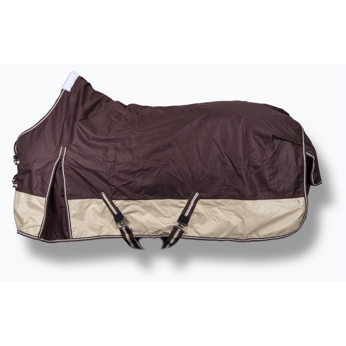 Weidedecke Polarfleece 600D BASICLINE braun/beige - Posten