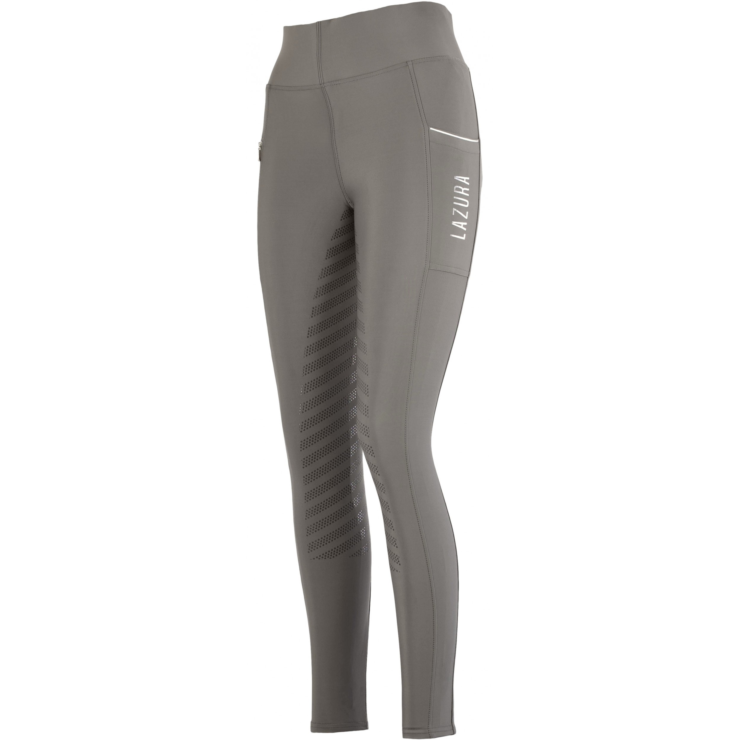 Damen Reitleggings Silikon Vollbesatz FENJA stone