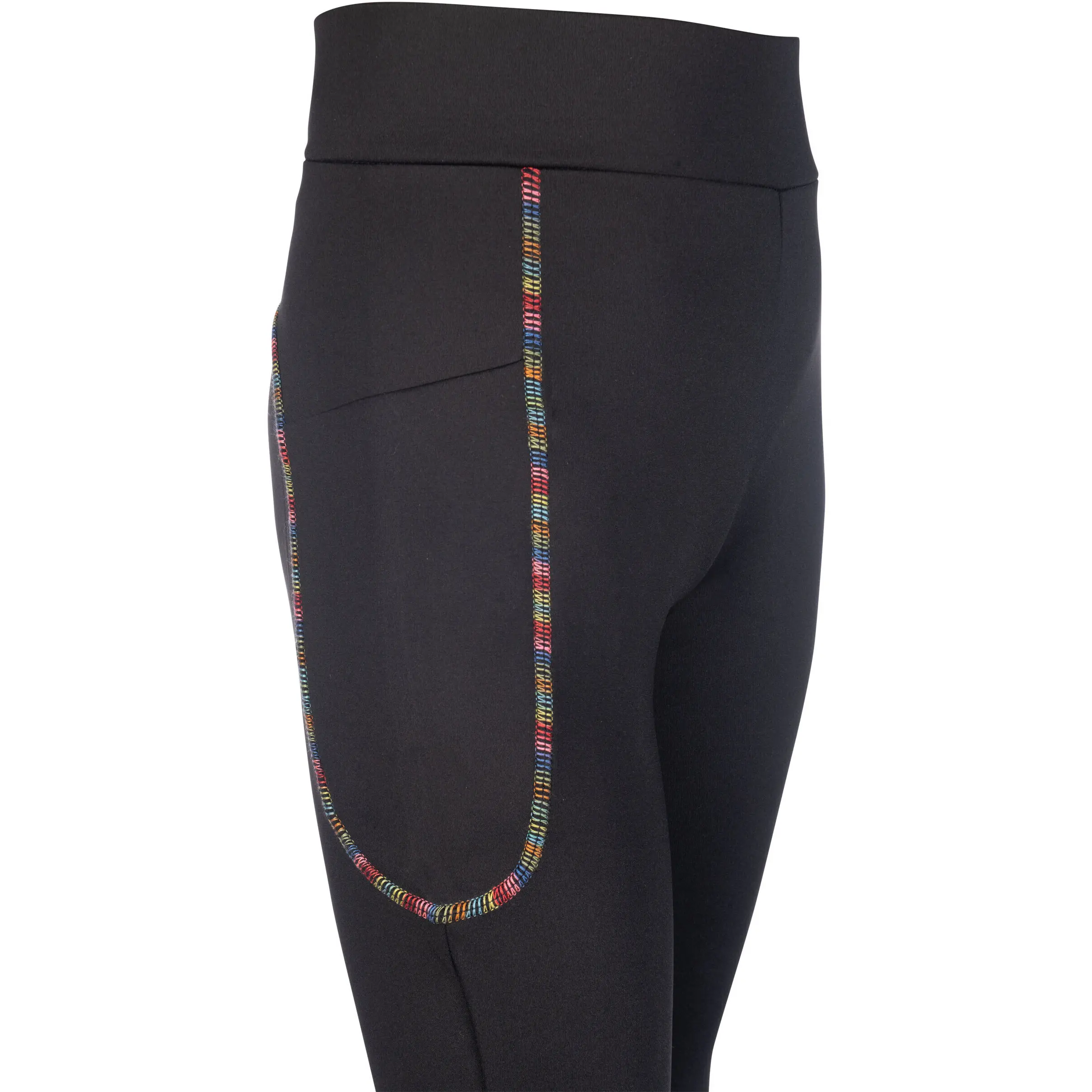 Kinder Reitleggings Silikon Vollbesatz POLLY schwarz